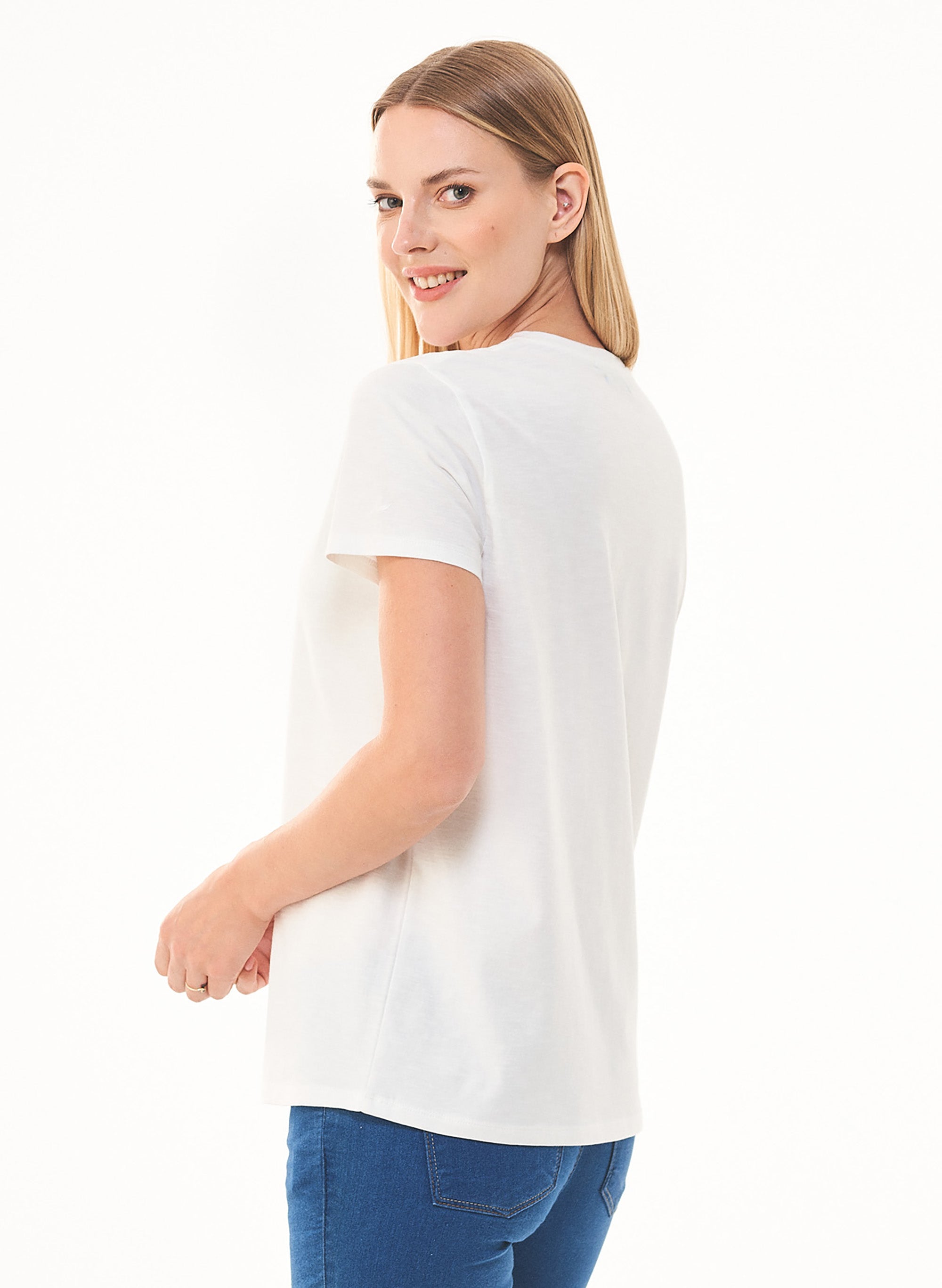 Basic T-Shirt aus Bio-Baumwolle