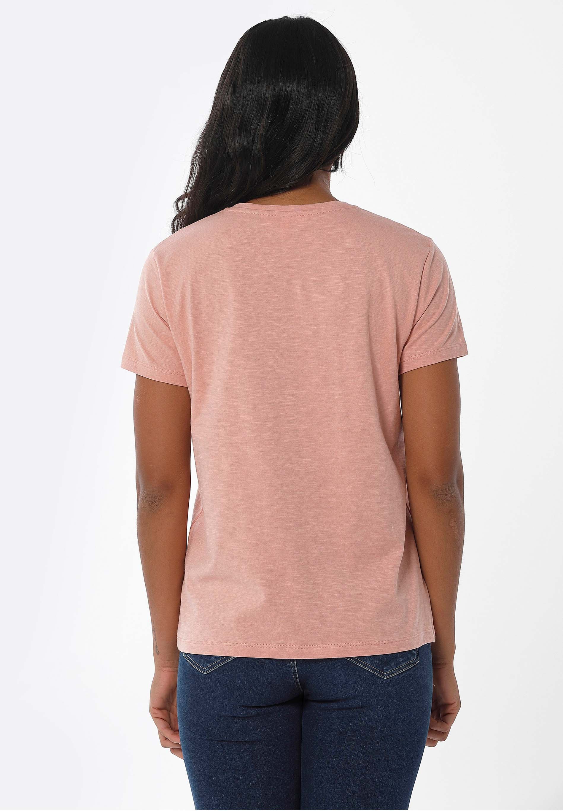 Basic T-Shirt aus Bio-Baumwolle mit V-Ausschnitt