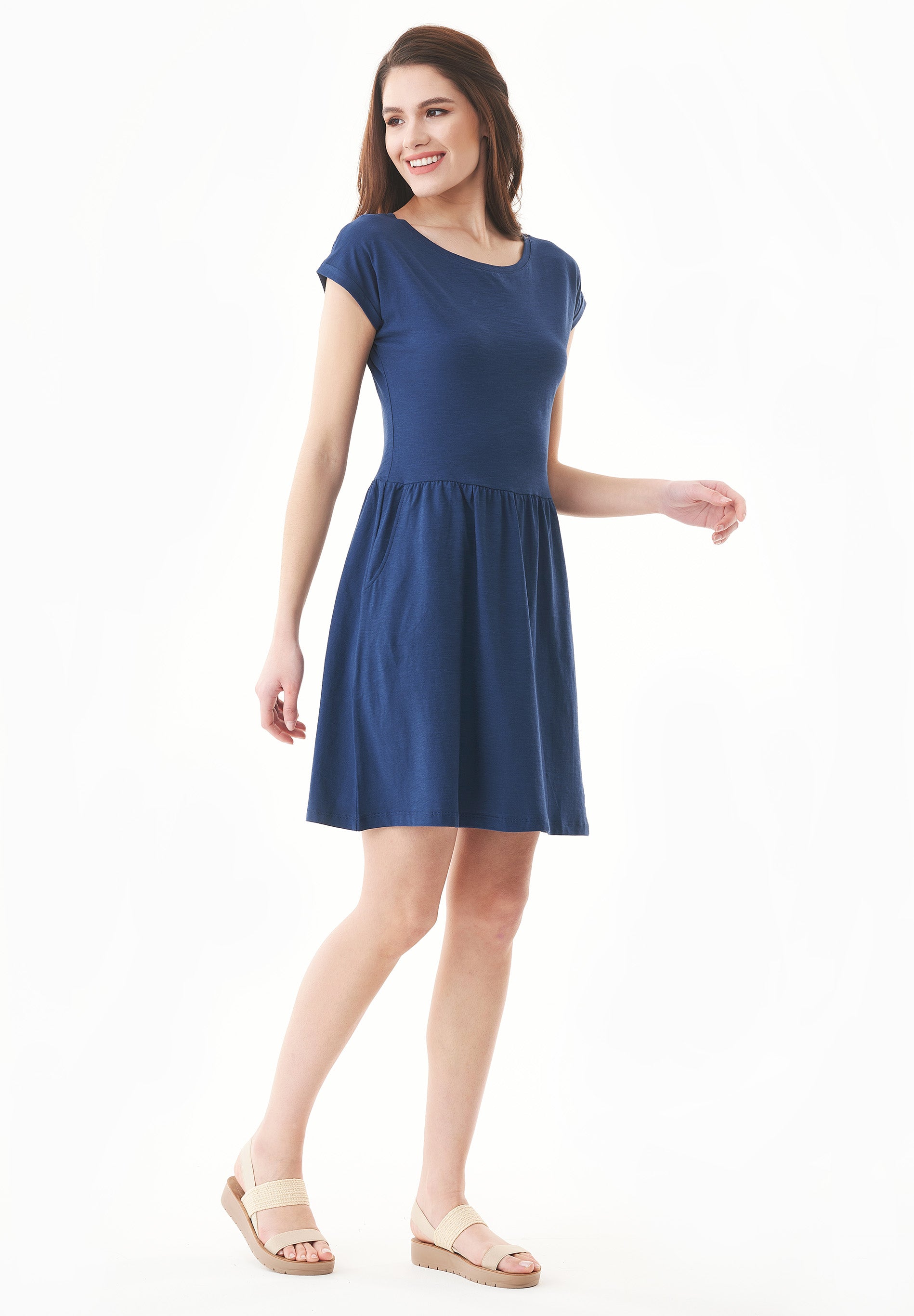 Slub-Jersey-Kleid aus Bio-Baumwolle