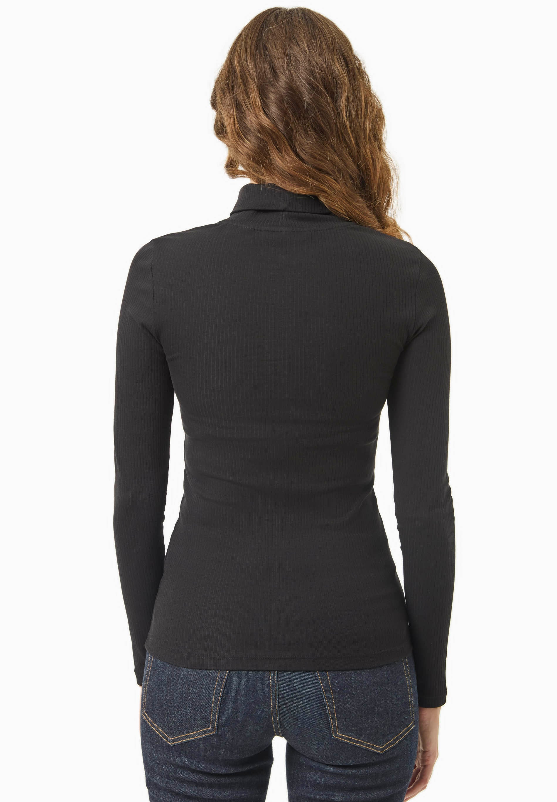 Rollkragenshirt aus Bio-Baumwolle