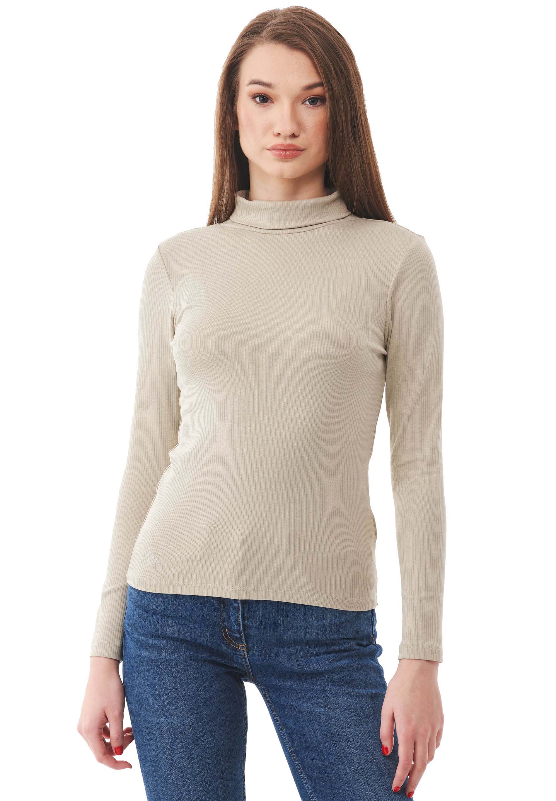 Rollkragenshirt aus Bio-Baumwolle