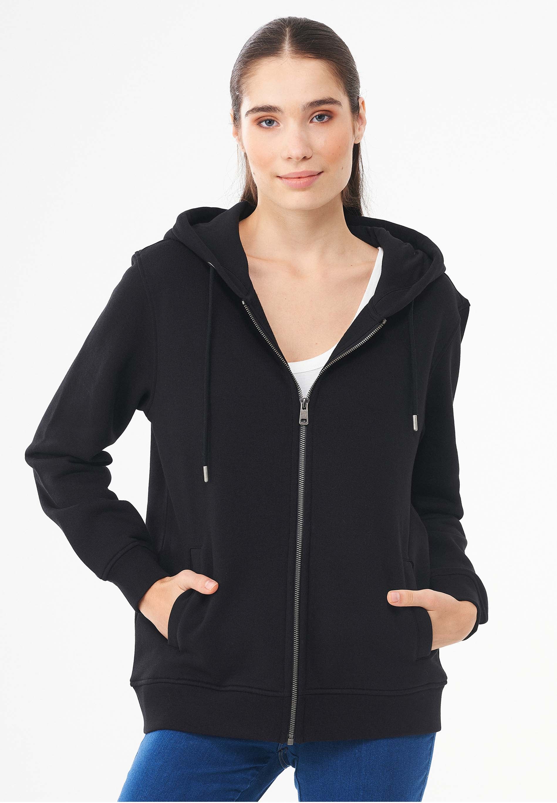 Sweatjacke aus Bio-Baumwolle