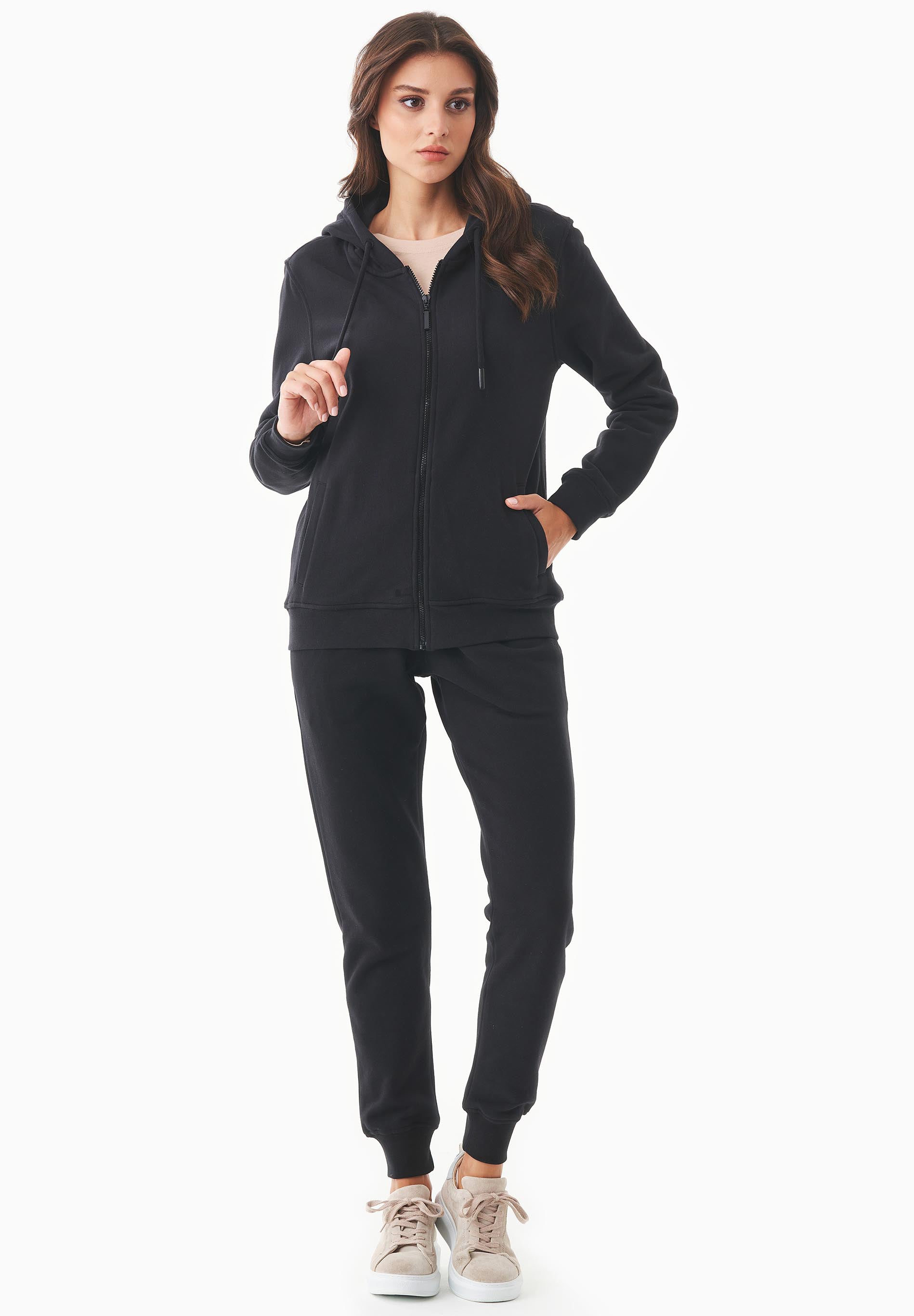 Soft Touch Zip-Hoodie aus Bio-Baumwolle