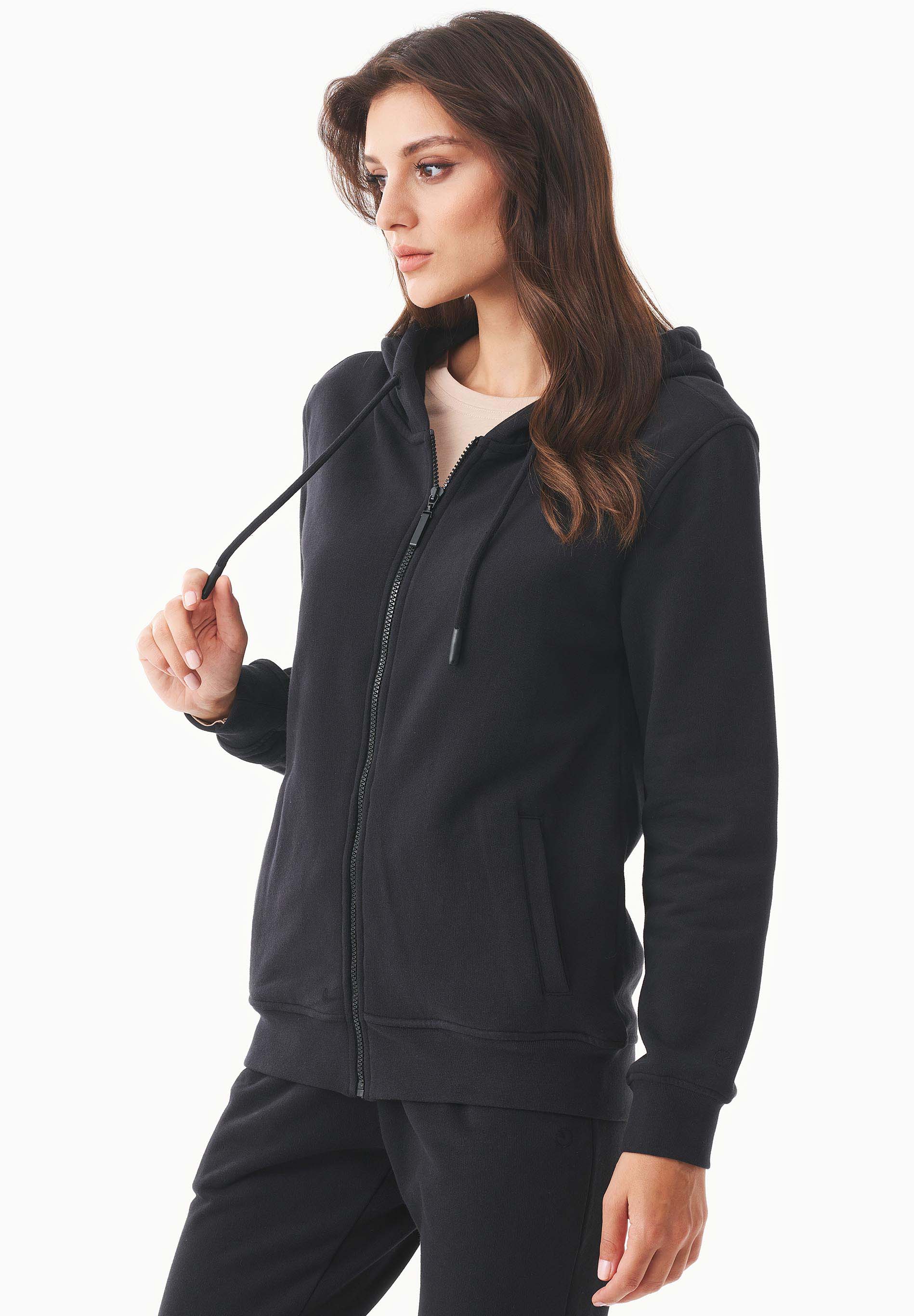 Soft Touch Zip-Hoodie aus Bio-Baumwolle