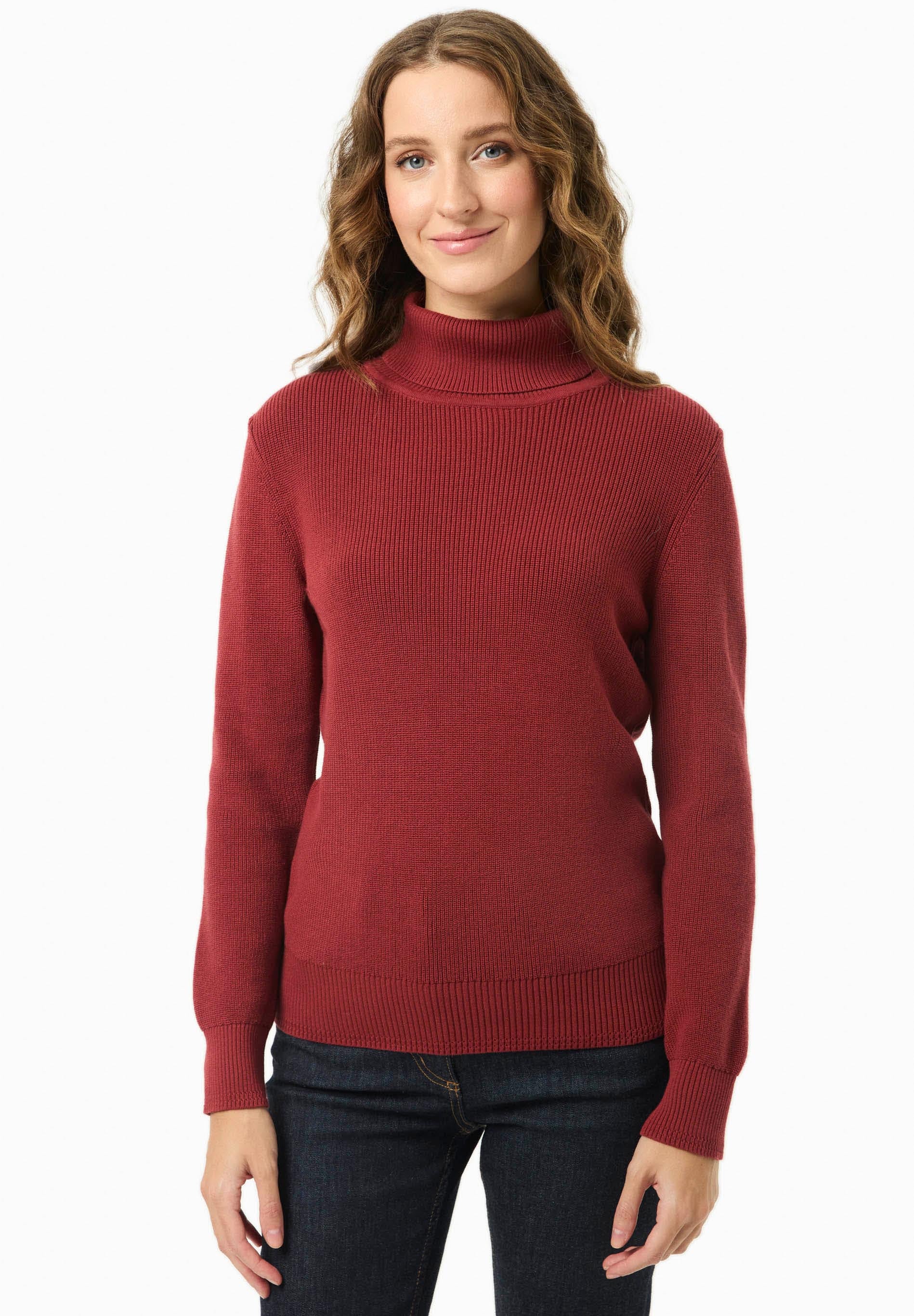 Rollkragenpullover aus Bio-Baumwolle