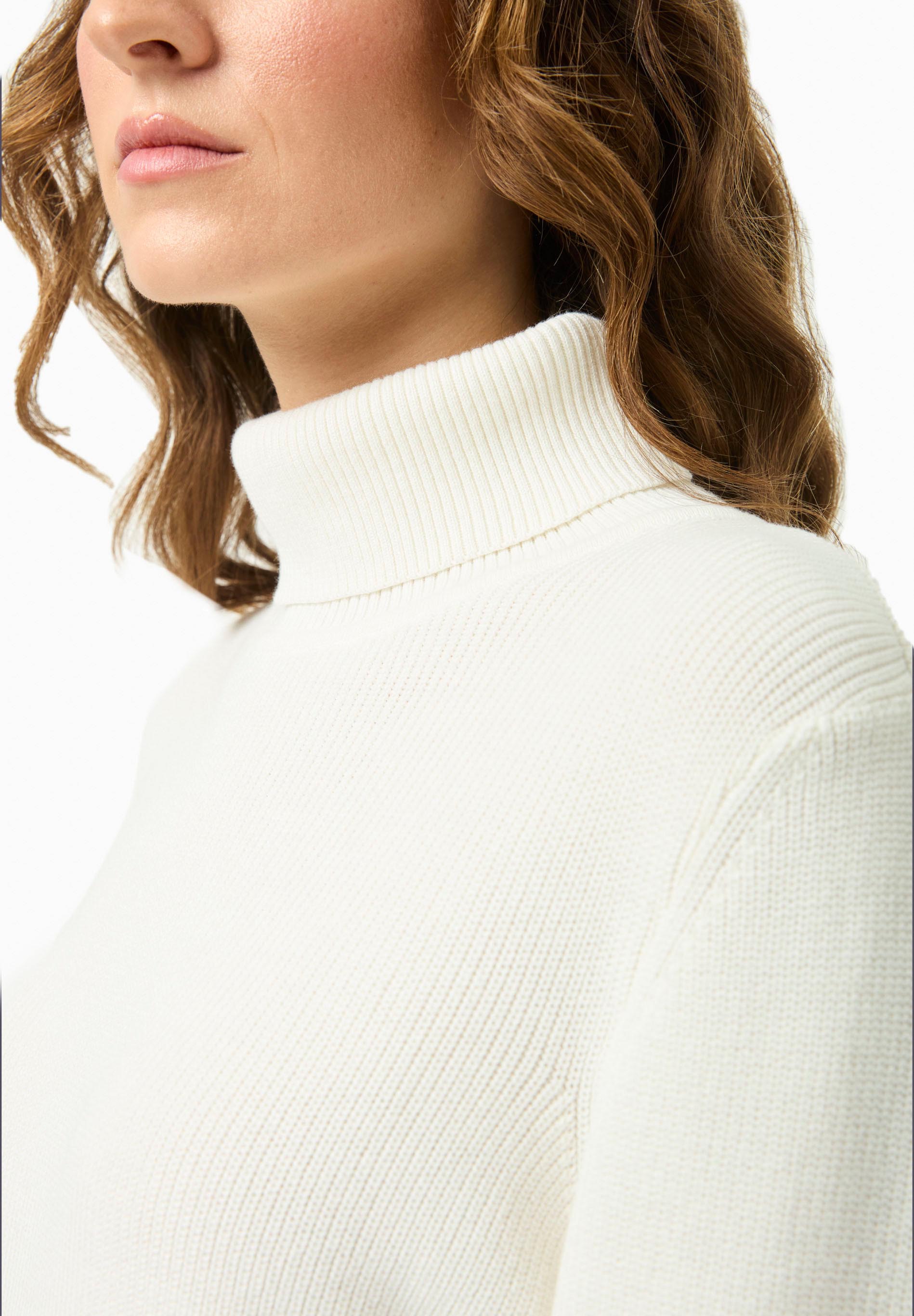 Rollkragenpullover aus Bio-Baumwolle