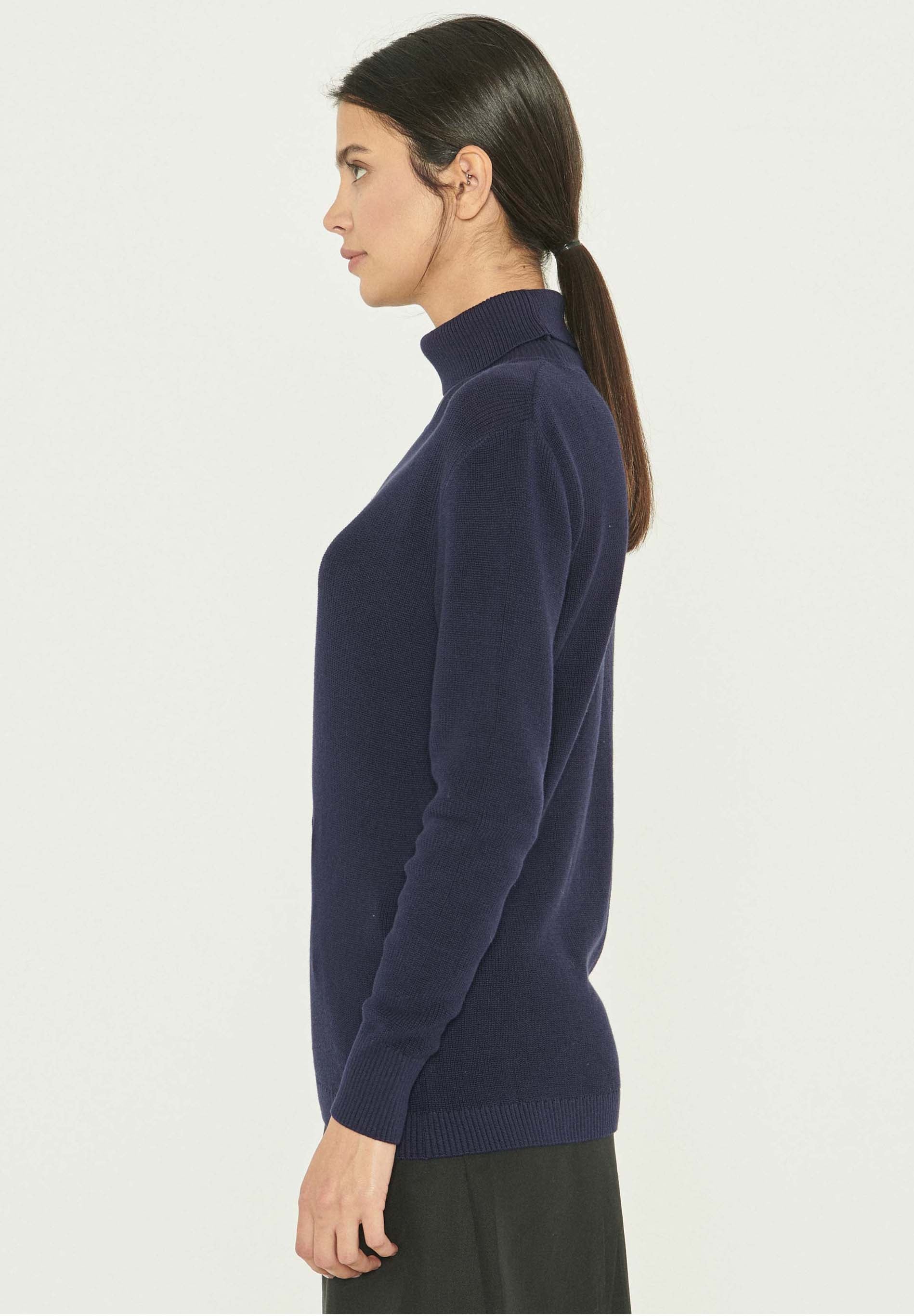 Rollkragenpullover aus Bio-Baumwolle