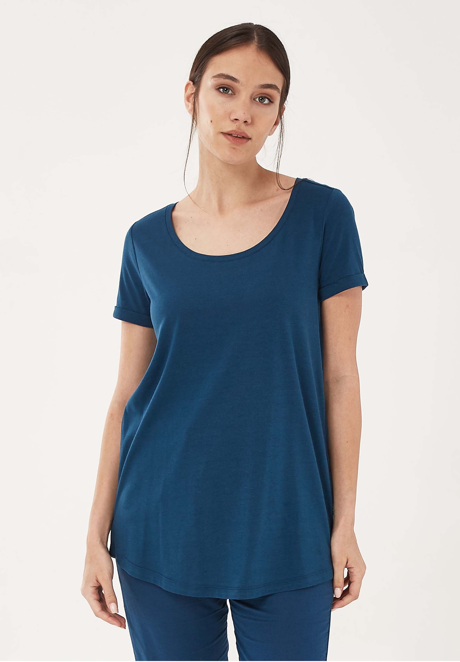 T-Shirt aus TENCEL™ Lyocell- Bio-Baumwolle-Mix