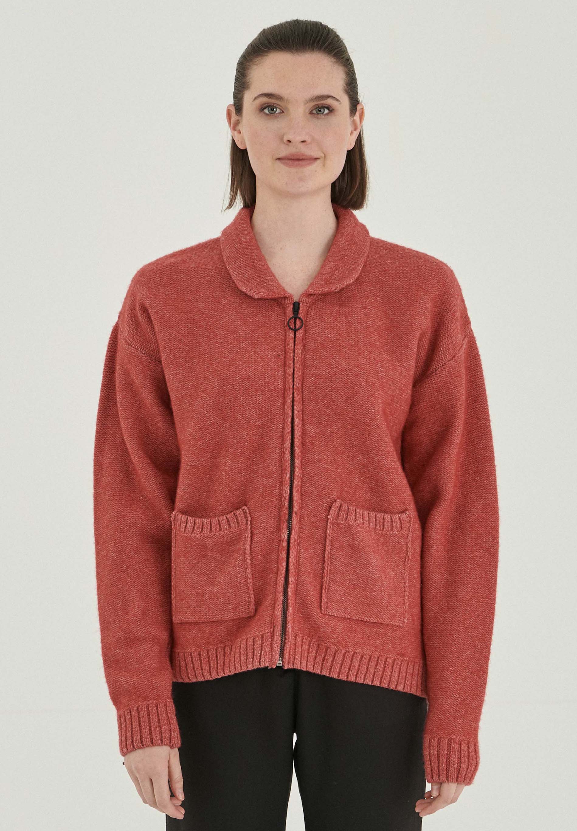 Strickjacke aus Bio-Merinowolle und Bio-Baumwolle