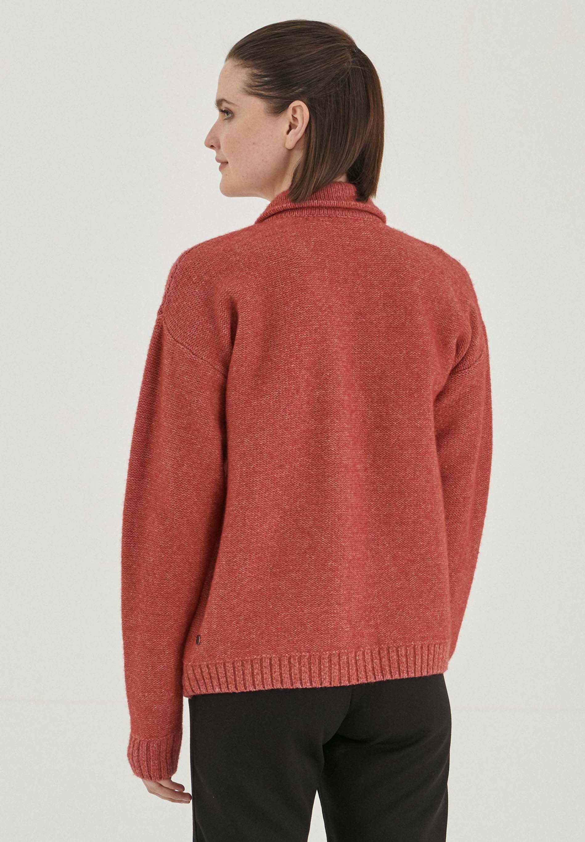 Strickjacke aus Bio-Merinowolle und Bio-Baumwolle