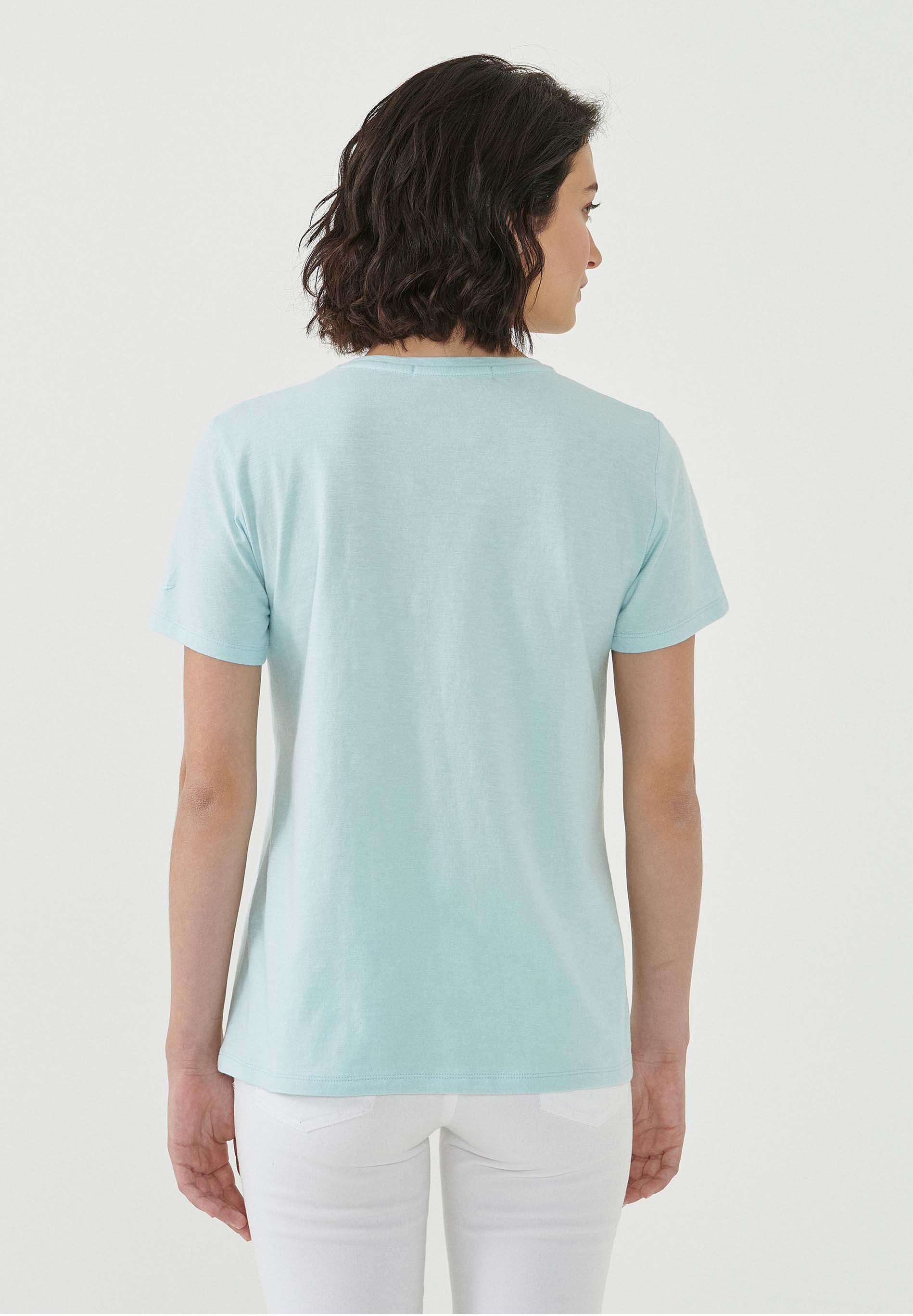T-Shirt aus Bio-Baumwolle mit Schmetterling-Print