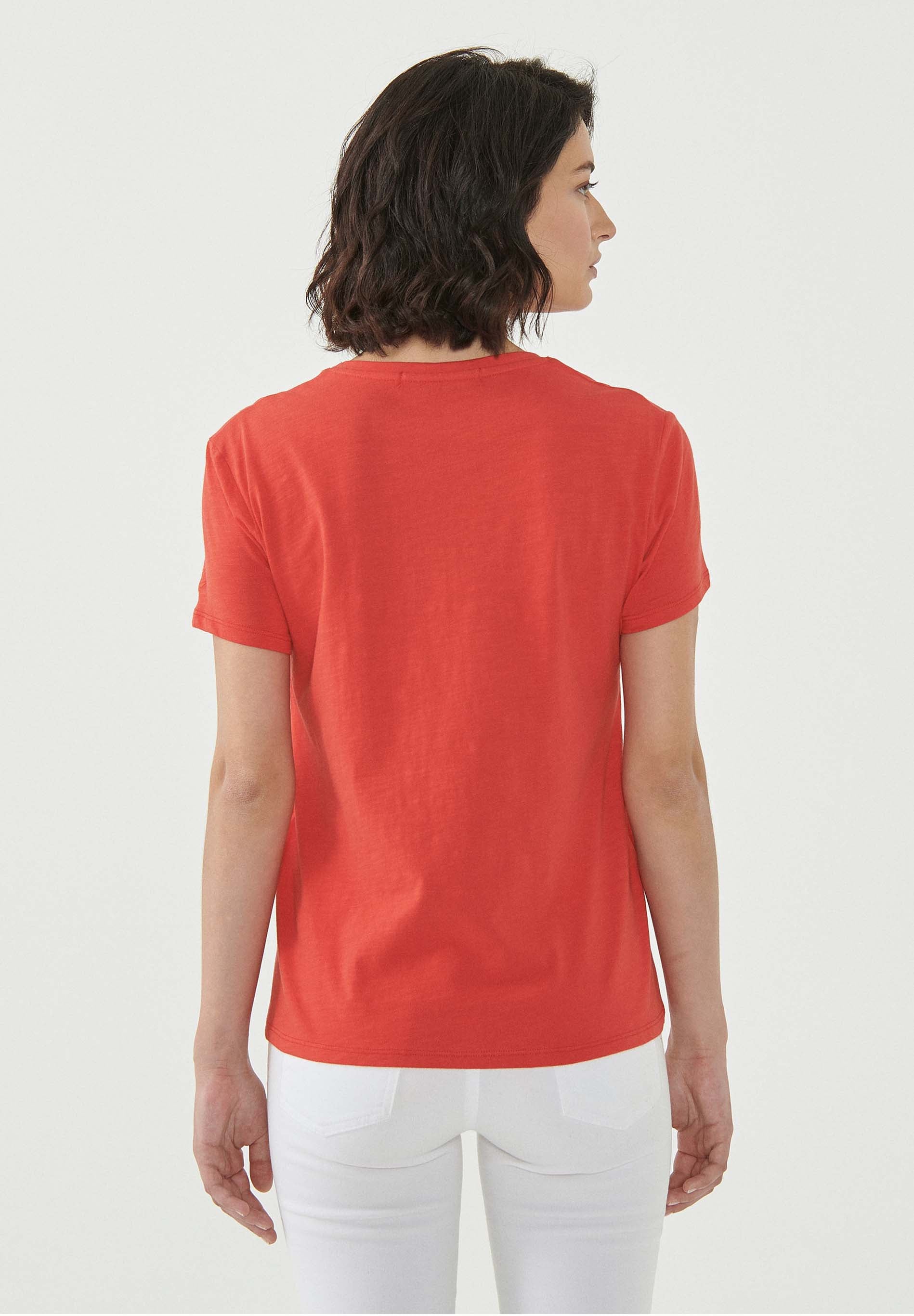 T-Shirt aus Bio-Baumwolle mit Blumen-Print
