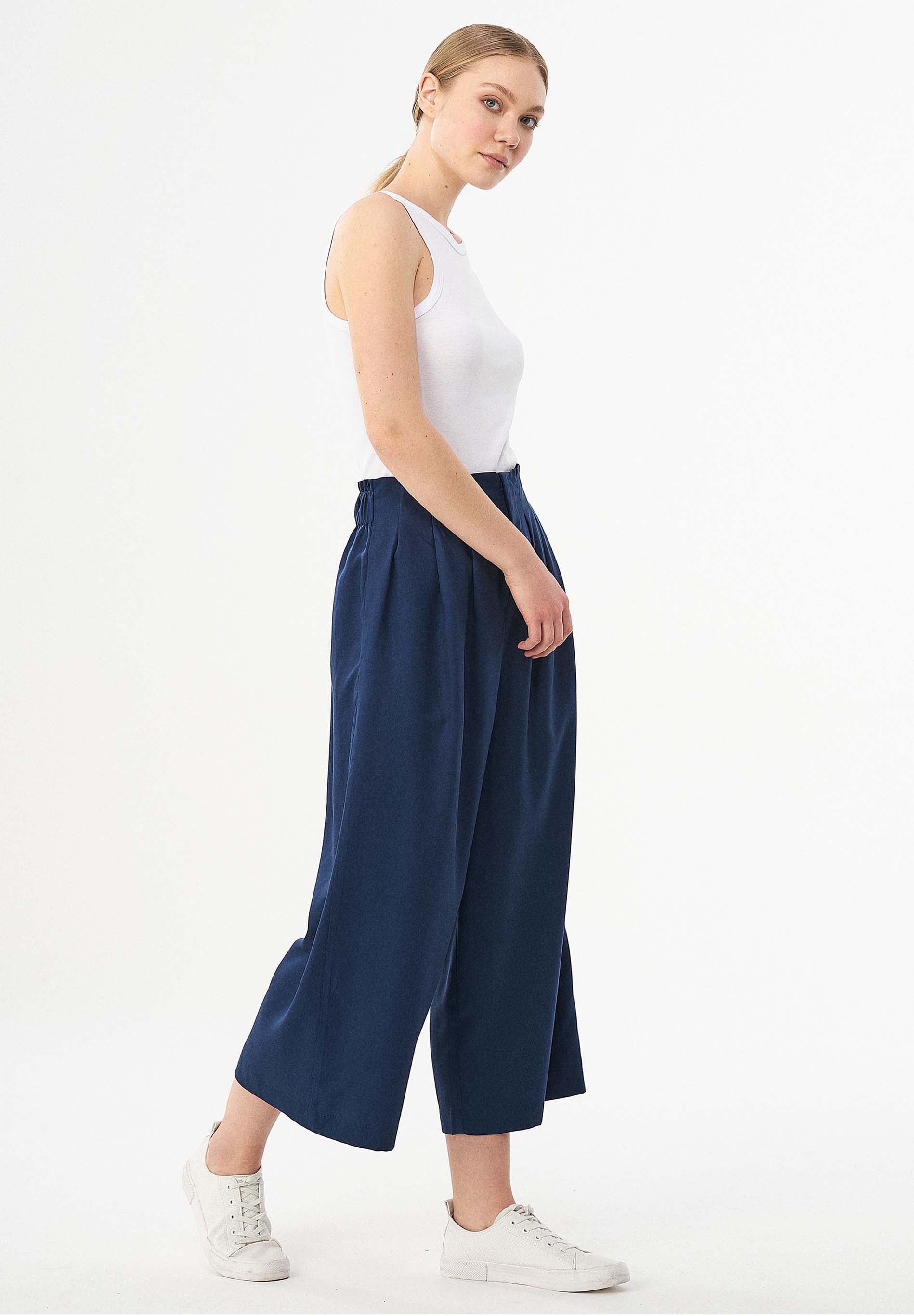Paperbag-Culotte aus TENCEL™ Lyocell