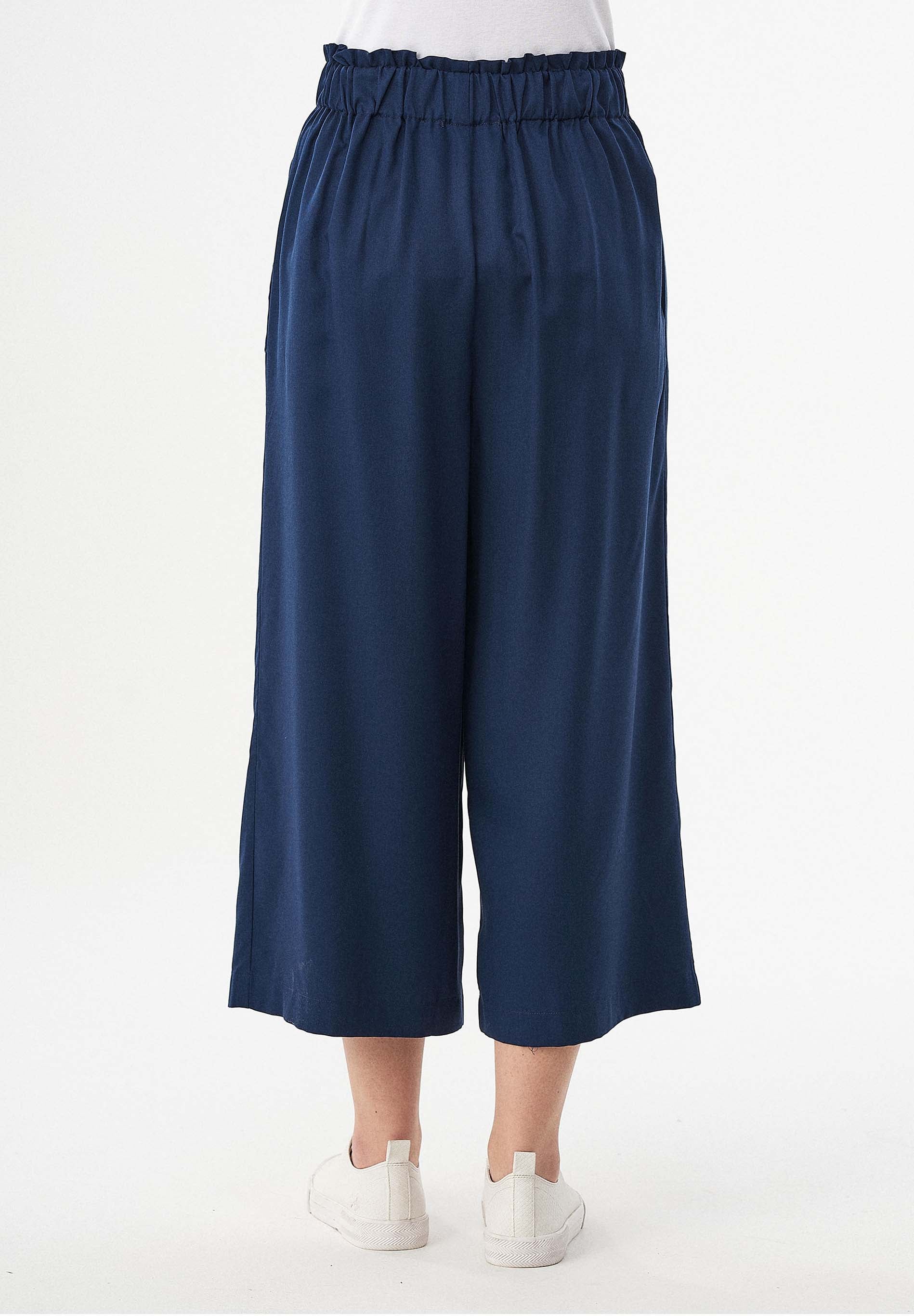 Paperbag-Culotte aus TENCEL™ Lyocell