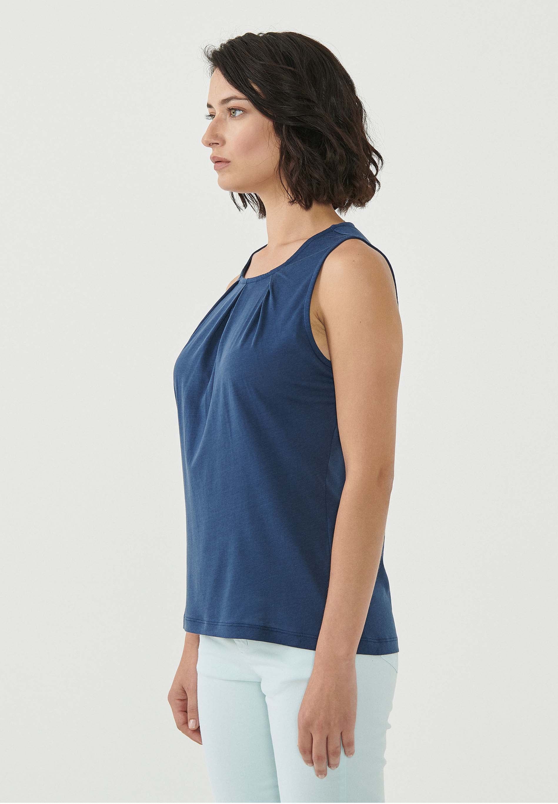 Top aus TENCEL™ Lyocell und Bio-Baumwolle
