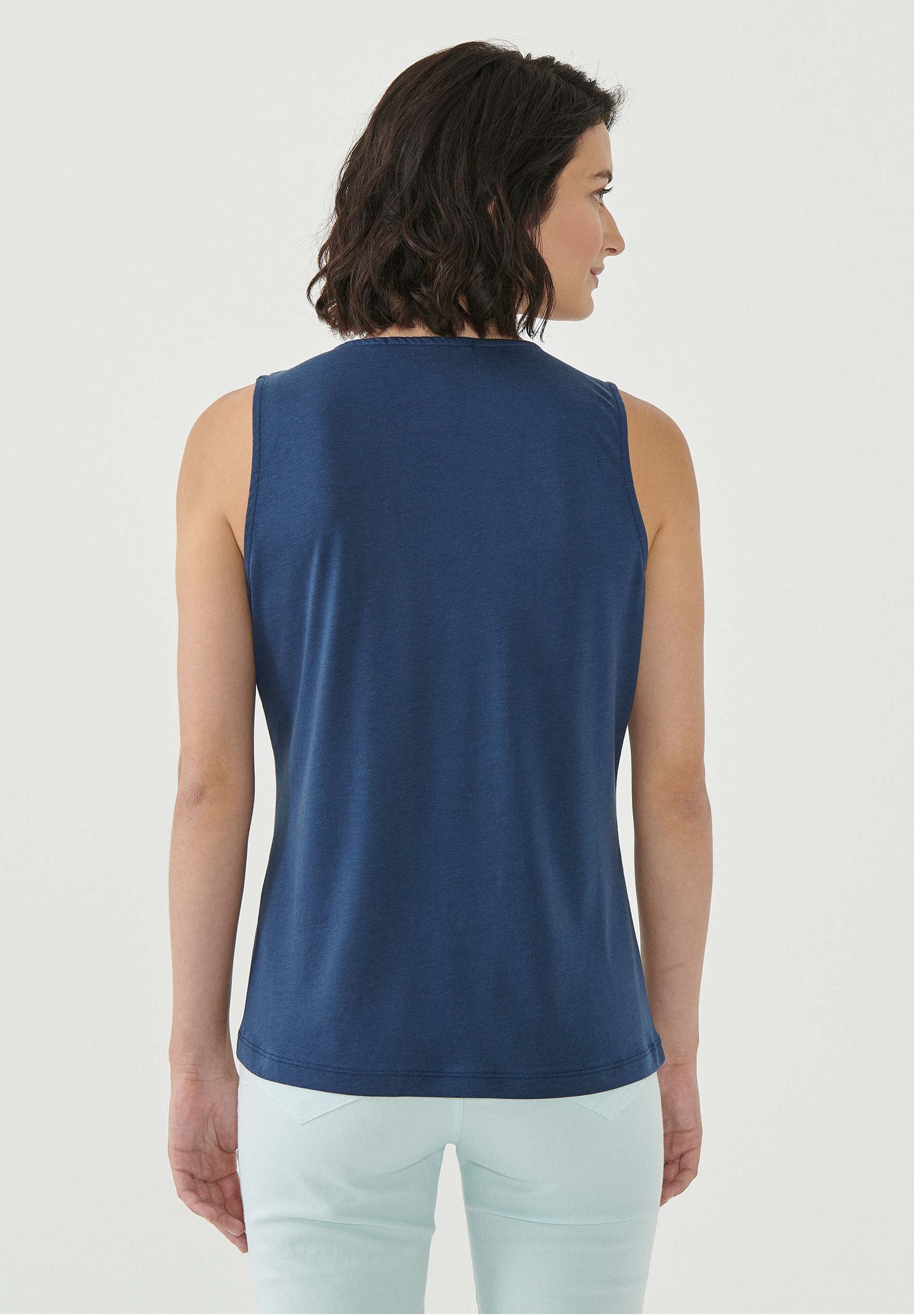 Top aus TENCEL™ Lyocell und Bio-Baumwolle