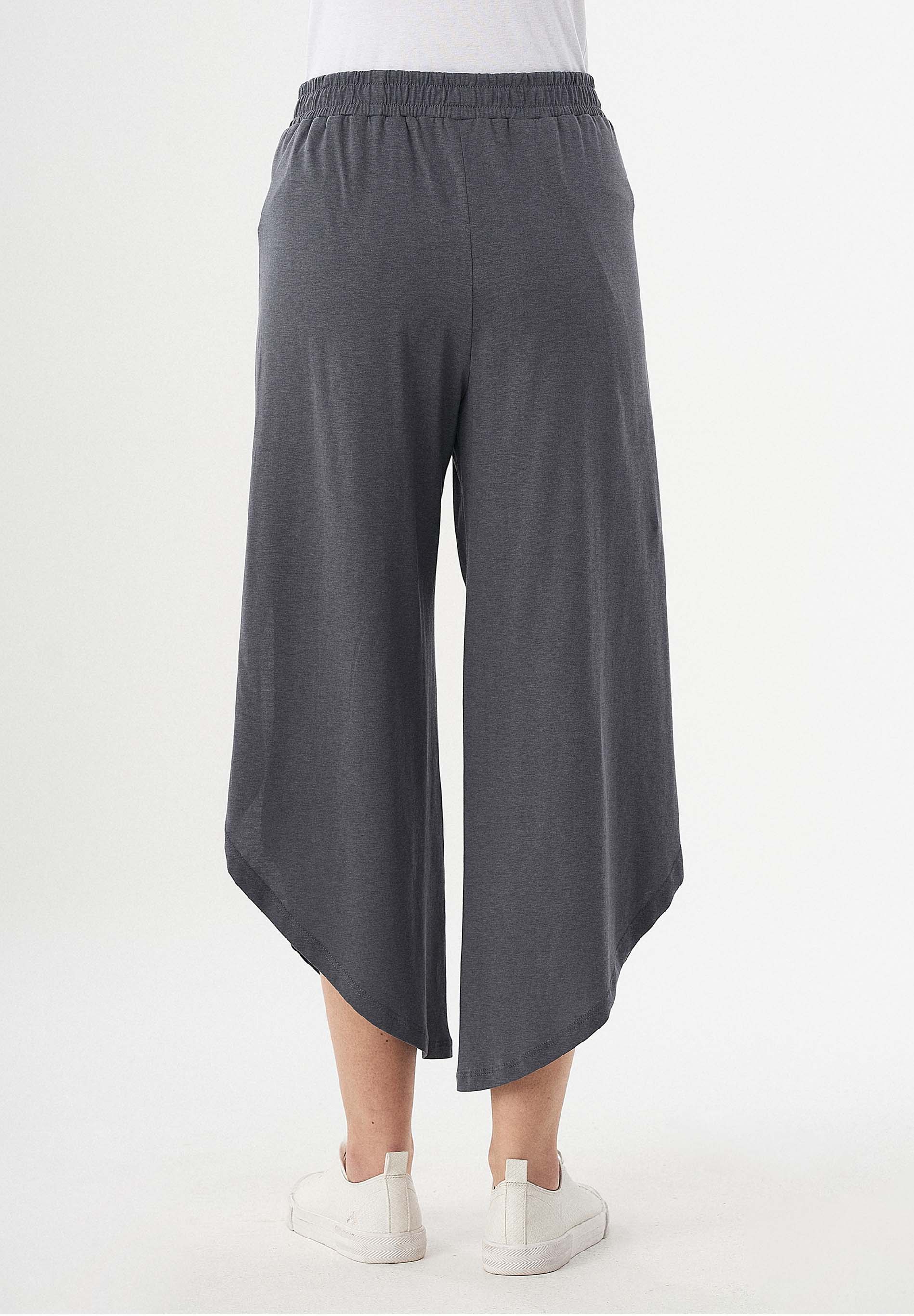 Jerseyhose aus TENCEL™ Lyocell-Mix mit weitem Beinschnitt