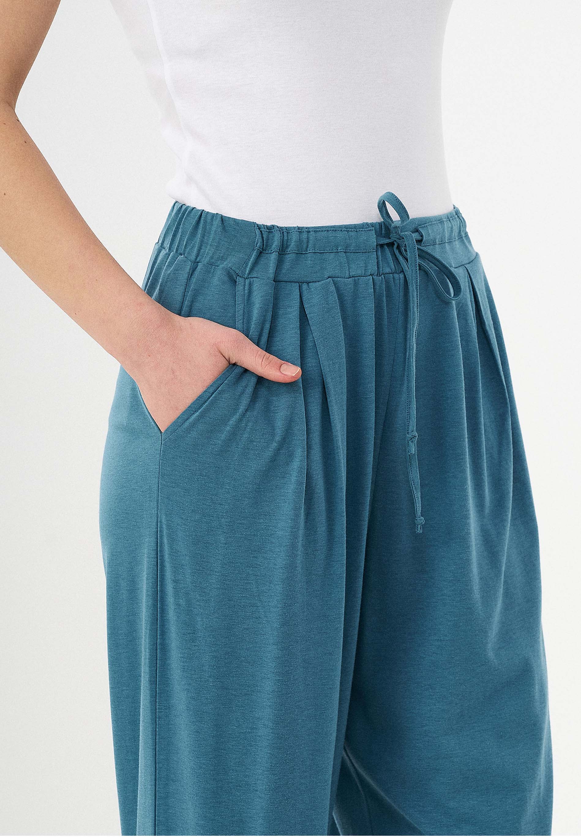 Jerseyhose aus TENCEL™ Lyocell und Bio-Baumwolle