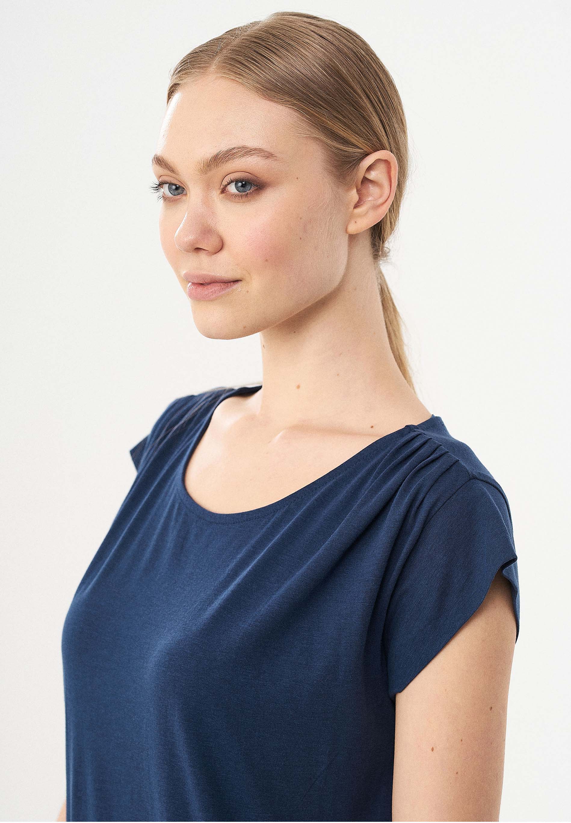 Jerseykleid aus TENCEL™ Lyocell und Bio-Baumwolle