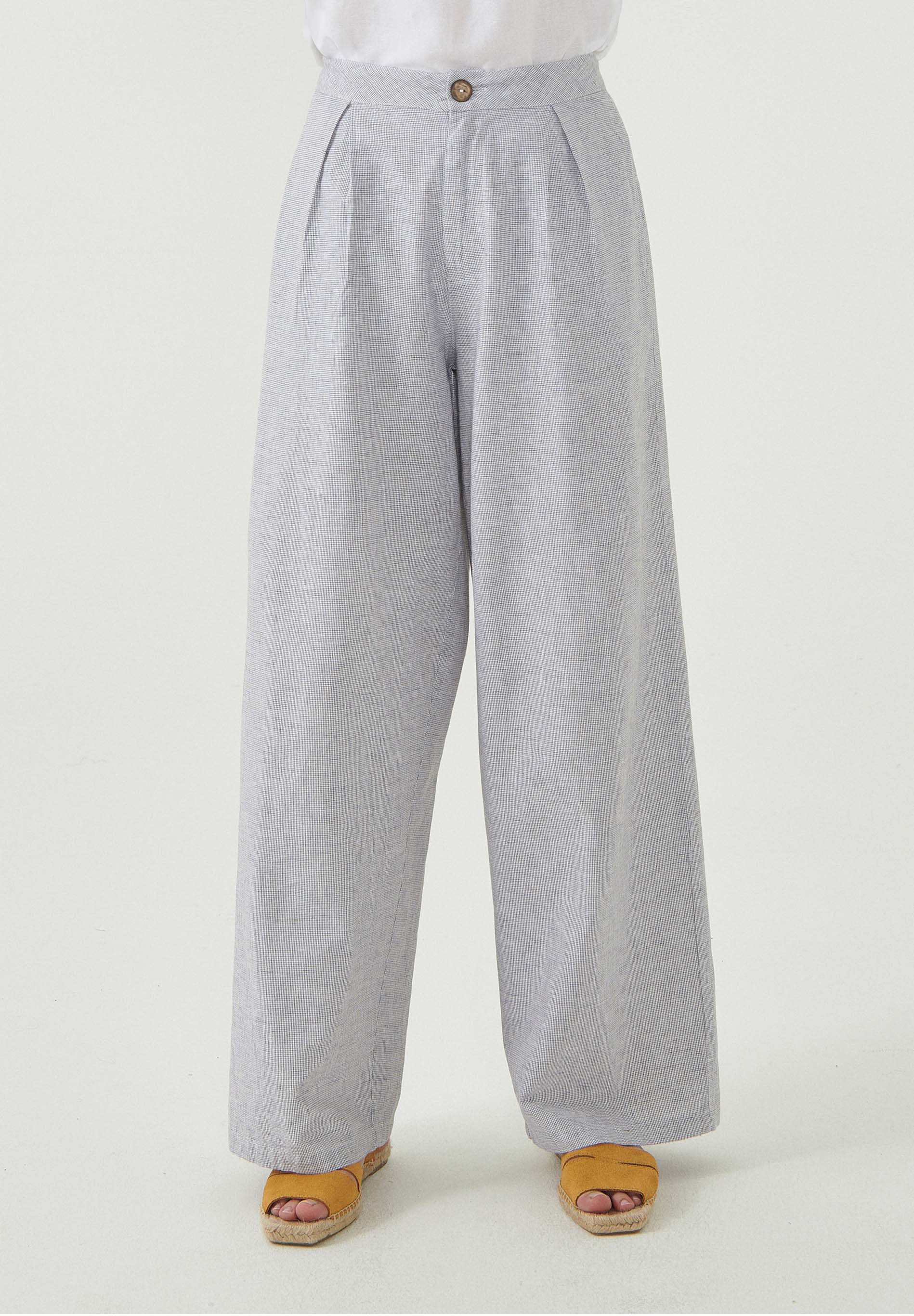 Palazzo Hose aus Leinengemisch