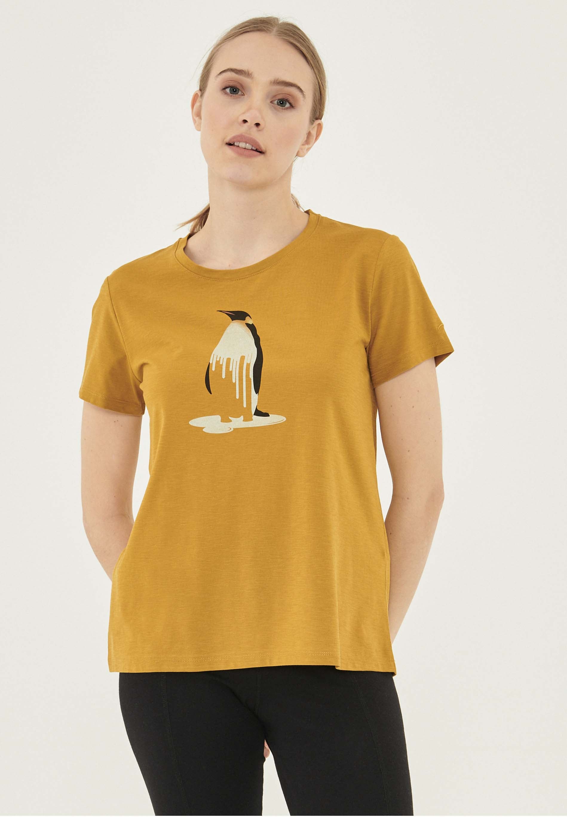 T-Shirt aus Bio-Baumwolle mit Pinguin-Print