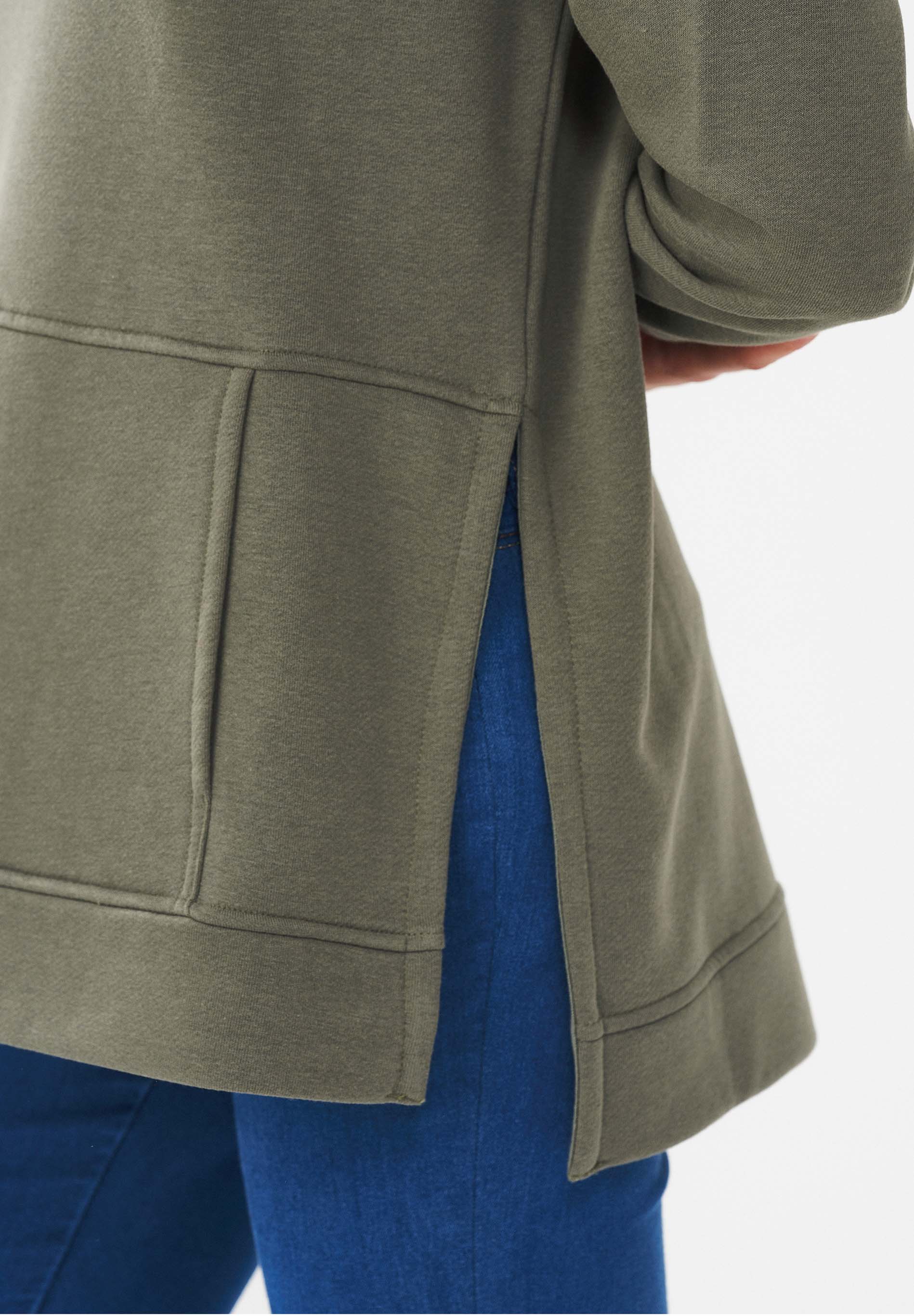 Sweatshirt aus Bio-Baumwolle & Modal mit recyceltem Polyester