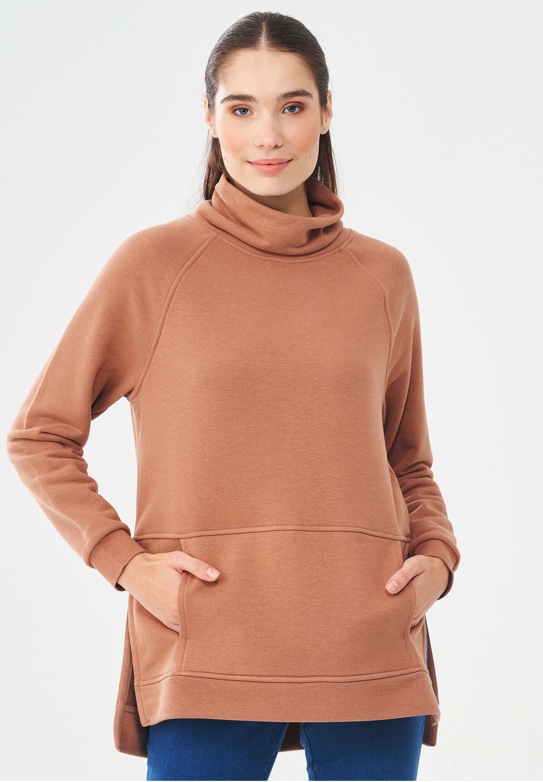 Sweatshirt aus Bio-Baumwolle & Modal mit recyceltem Polyester