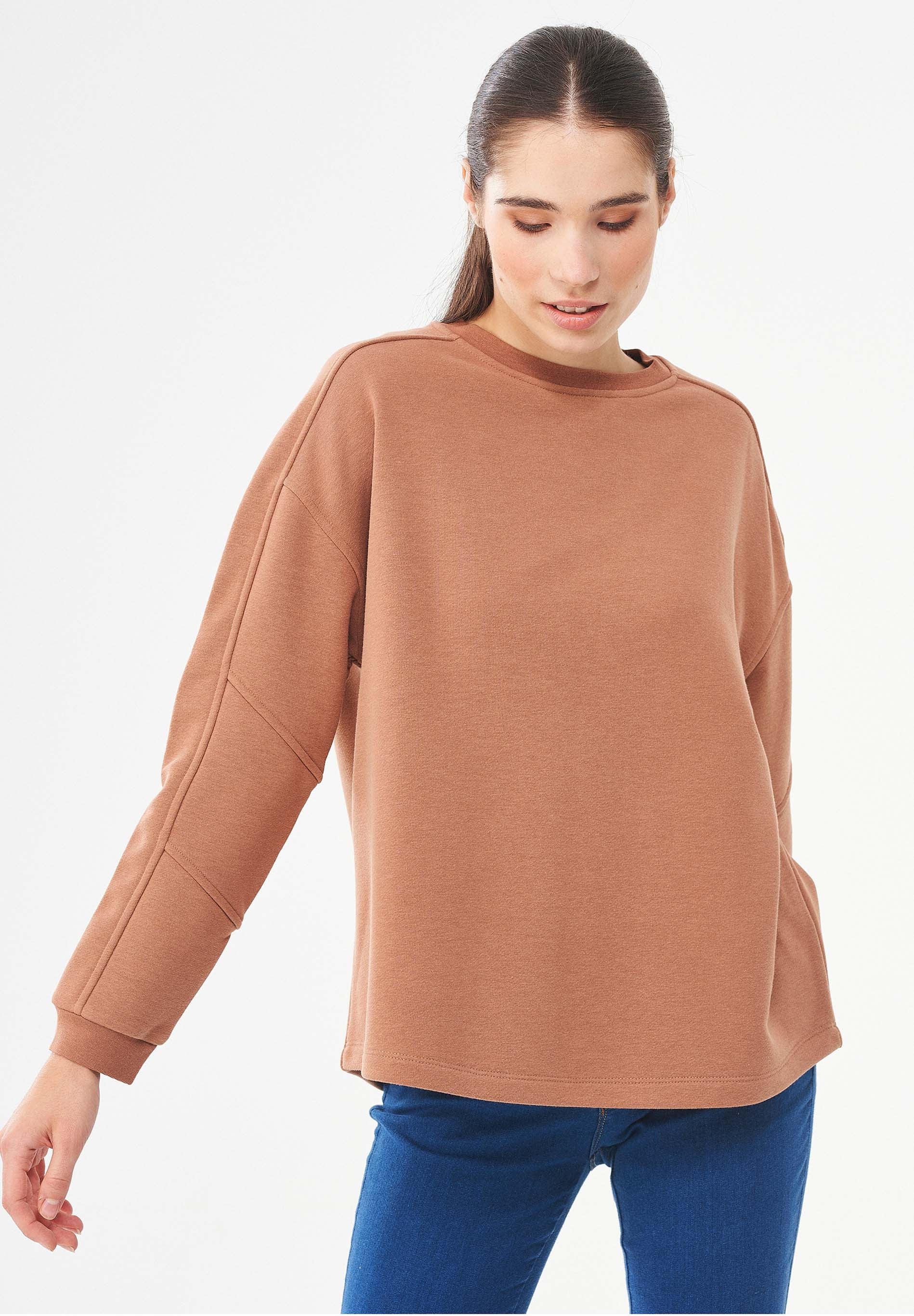 Sweatshirt aus Bio-Baumwolle & Modal mit recyceltem Polyester