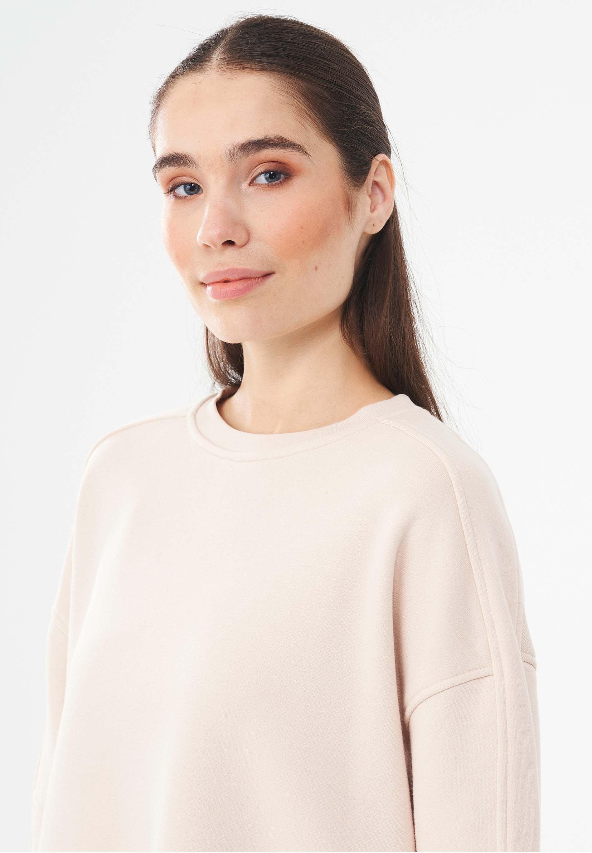 Sweatshirt aus Bio-Baumwolle & Modal mit recyceltem Polyester