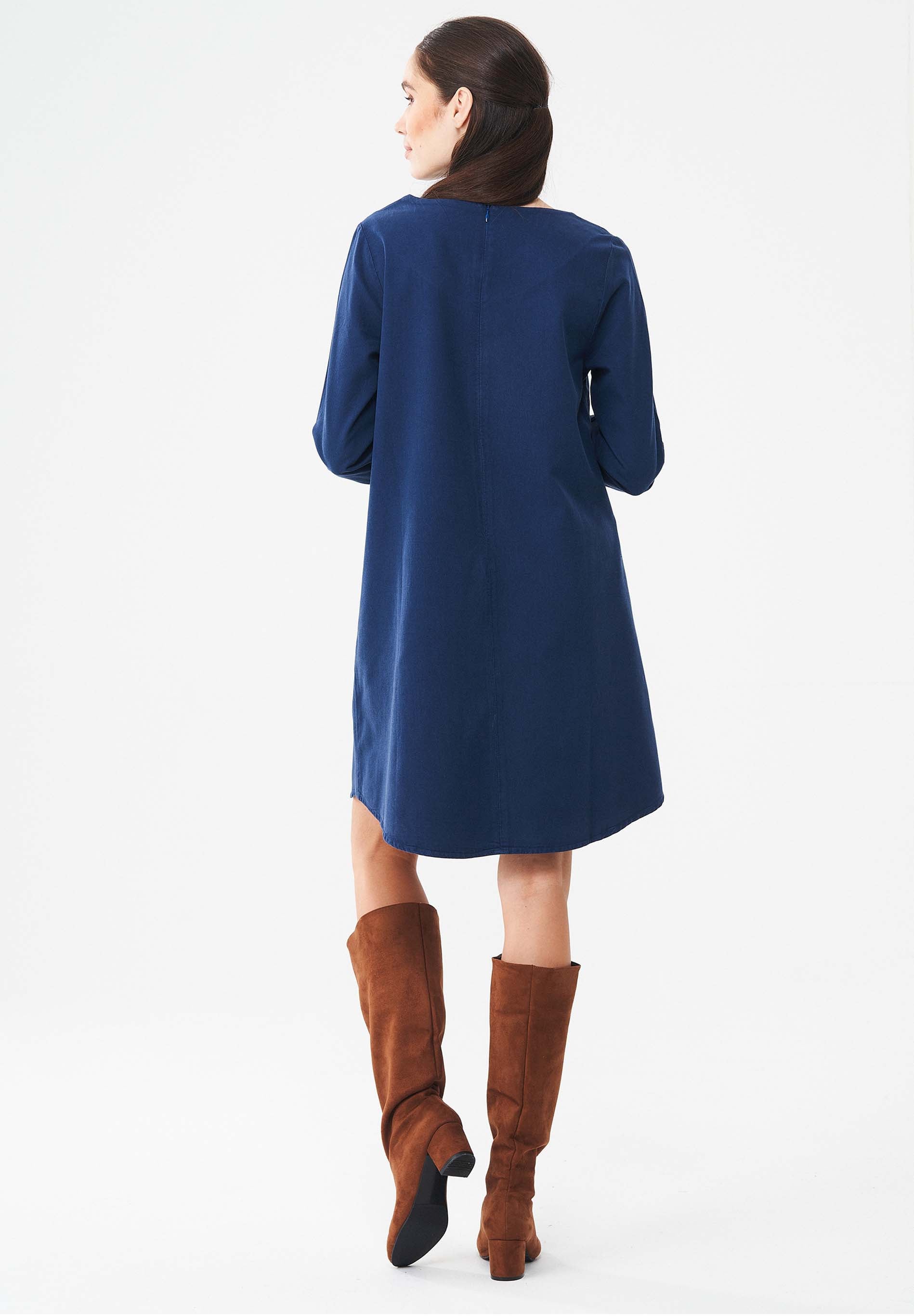 Garment Dyed Kleid aus TENCEL™ Lyocell-mix