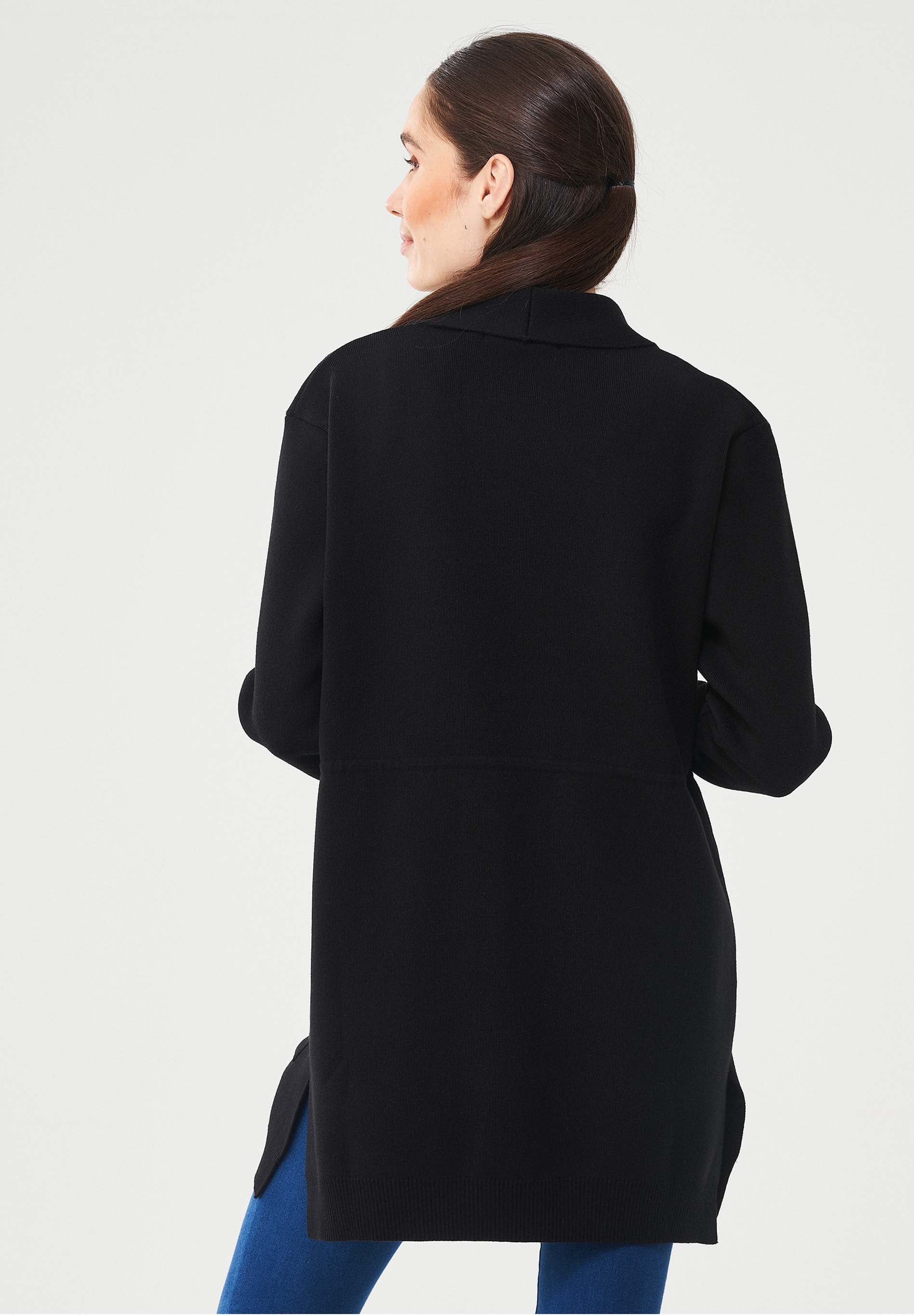 Langer Cardigan aus Bio-Baumwolle