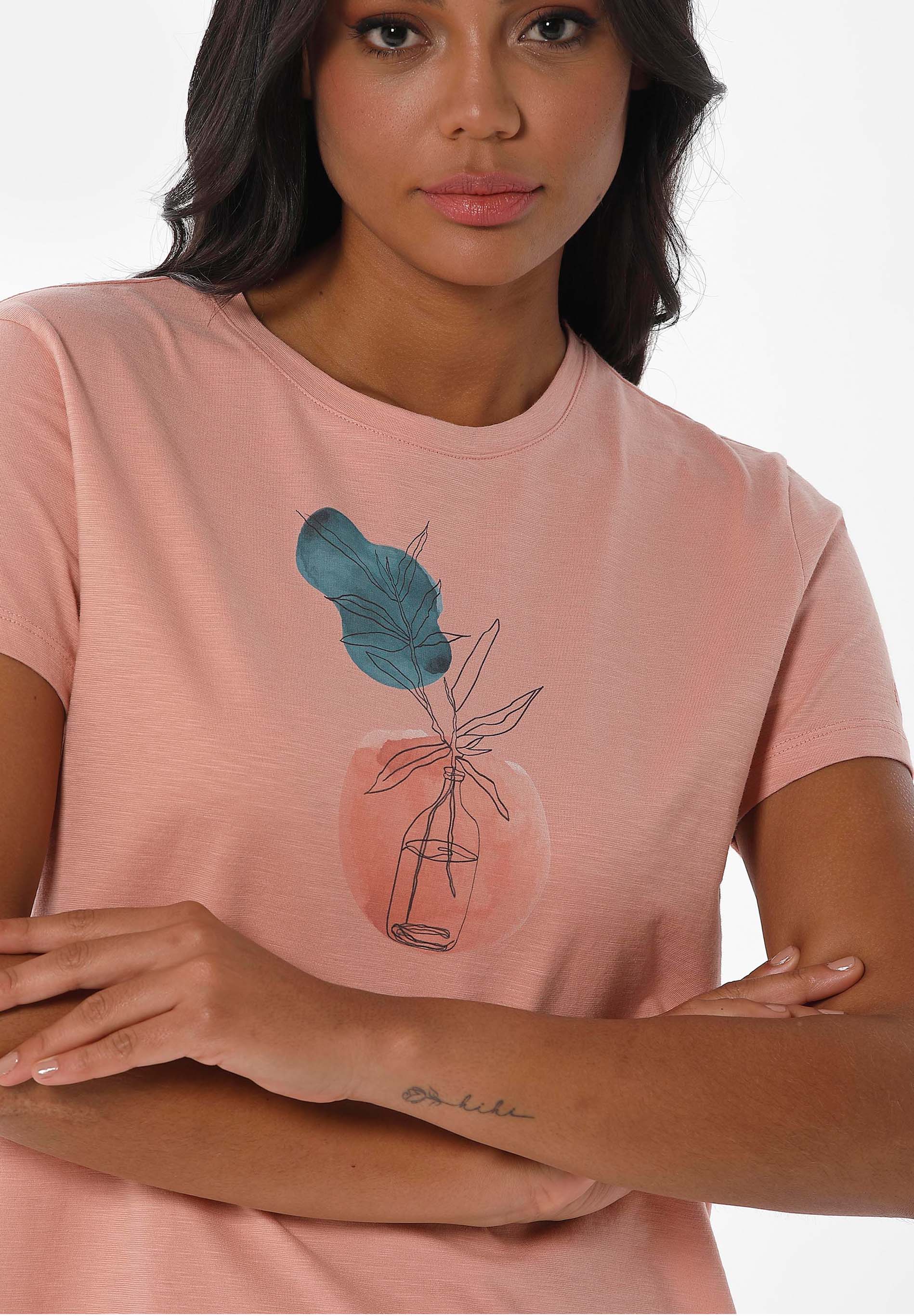 T-Shirt aus Bio-Baumwolle mit Print