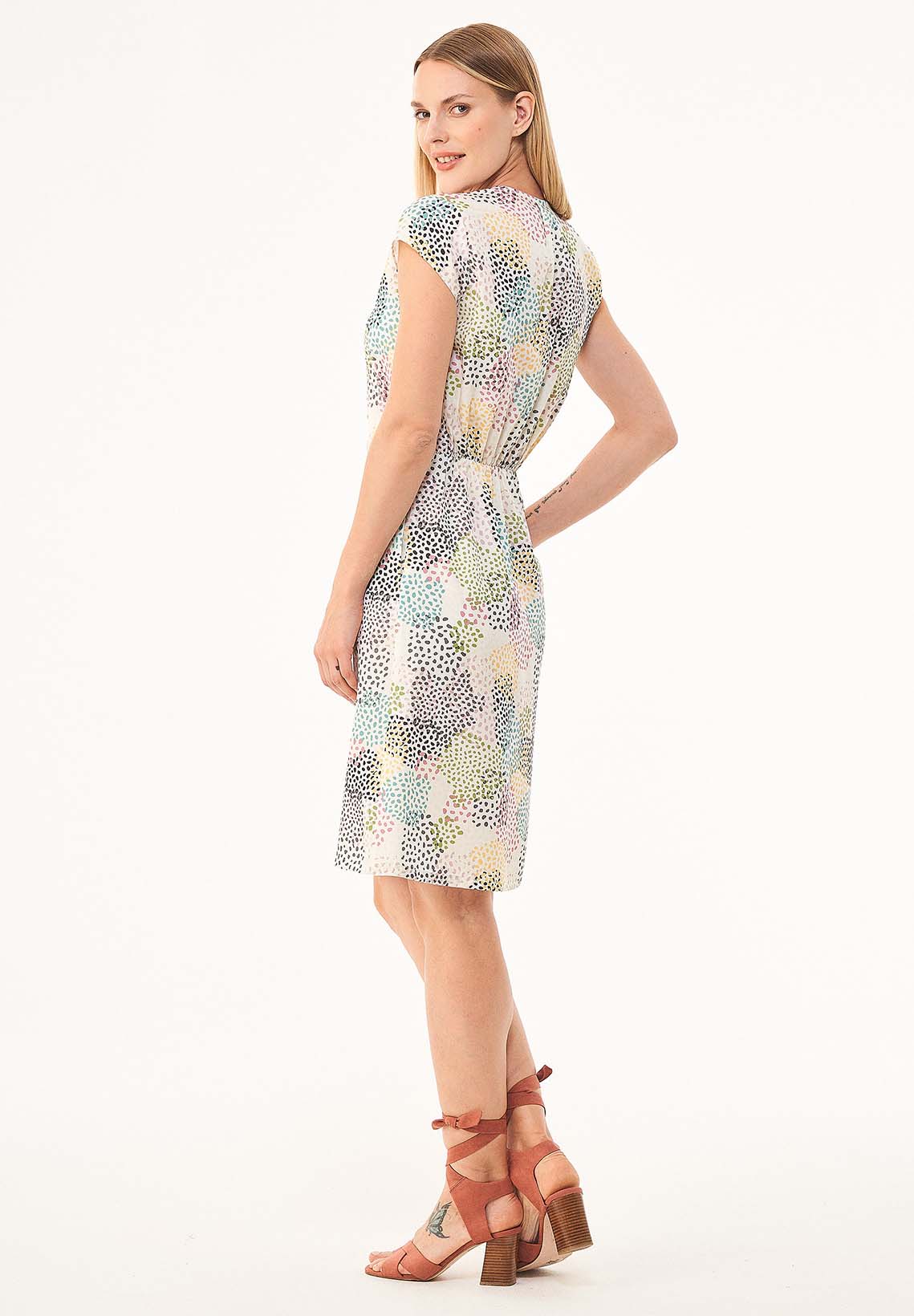 Kleid aus TENCEL™ Lyocell mit Allover-Print