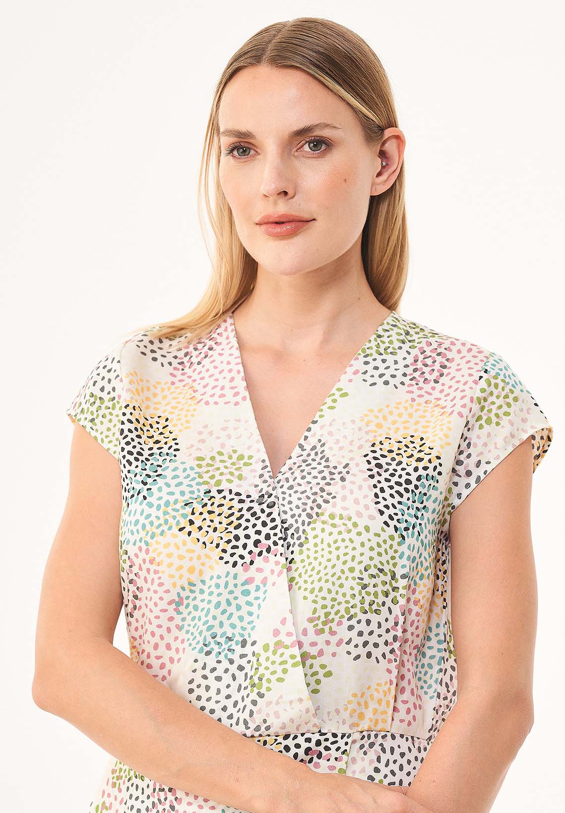 Kleid aus TENCEL™ Lyocell mit Allover-Print