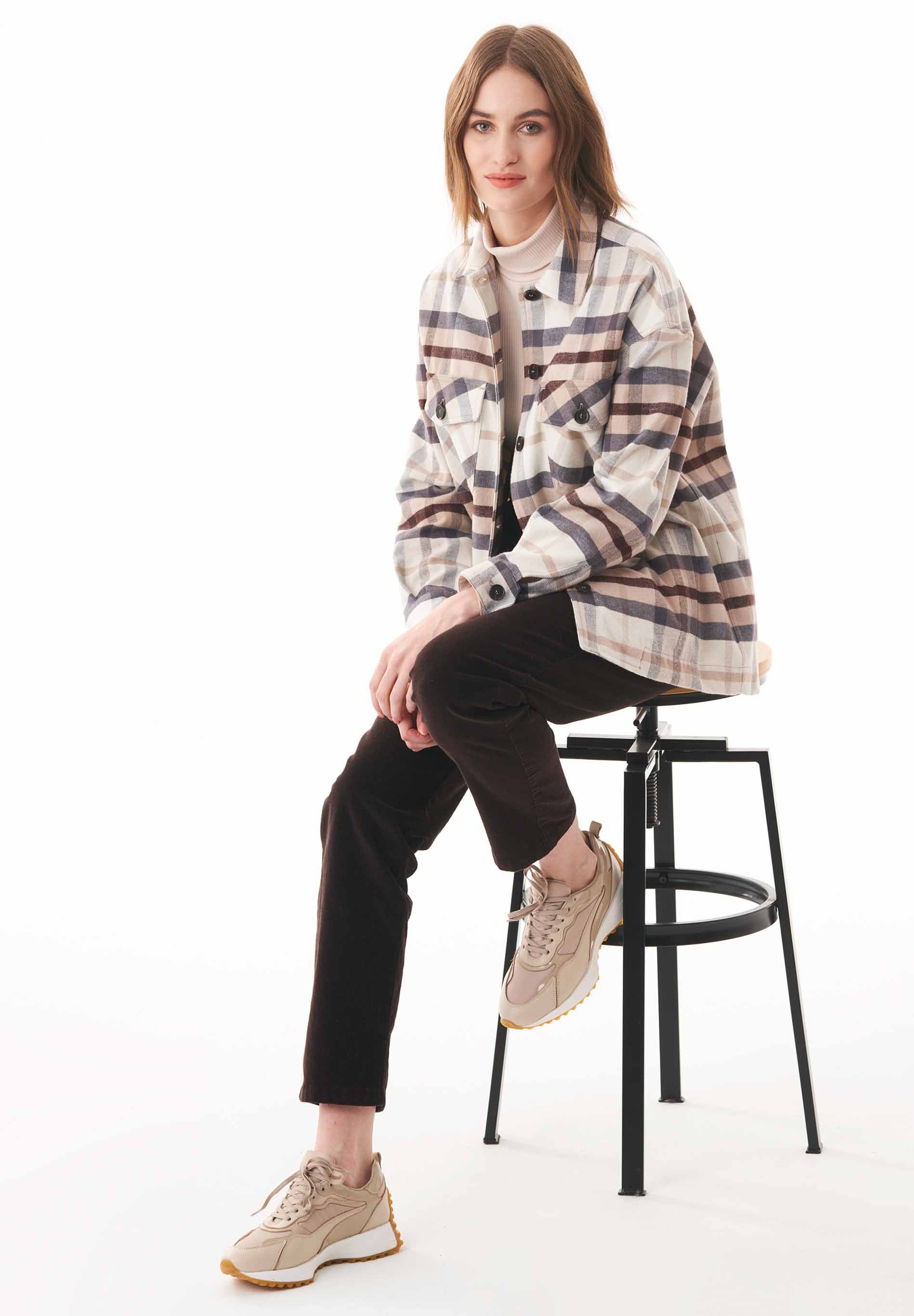 Flanell Overshirt aus Bio-Baumwolle