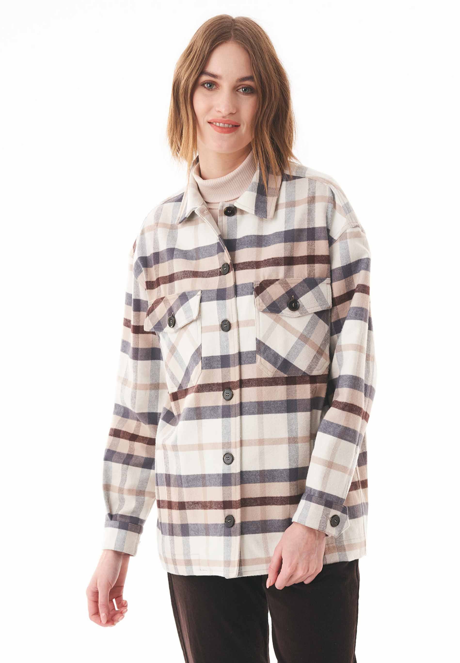 Flanell Overshirt aus Bio-Baumwolle