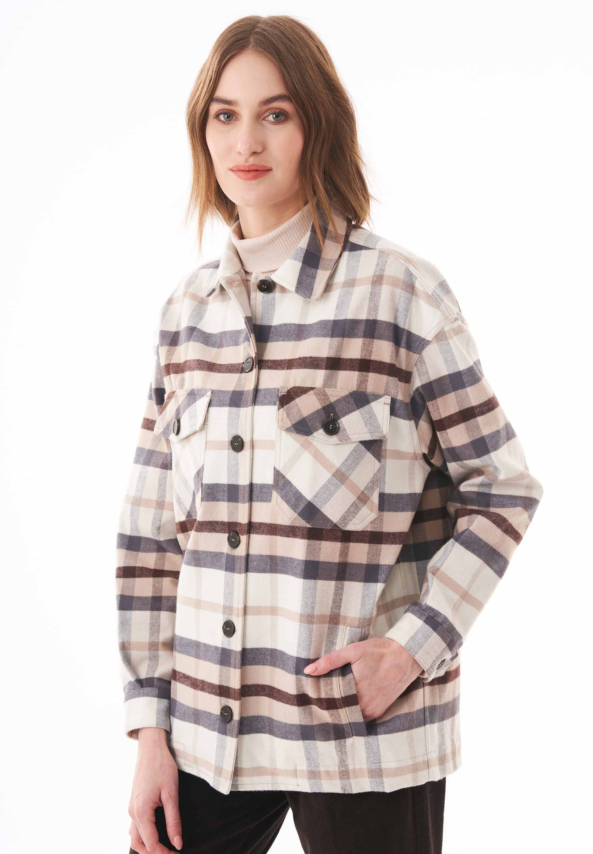 Flanell Overshirt aus Bio-Baumwolle
