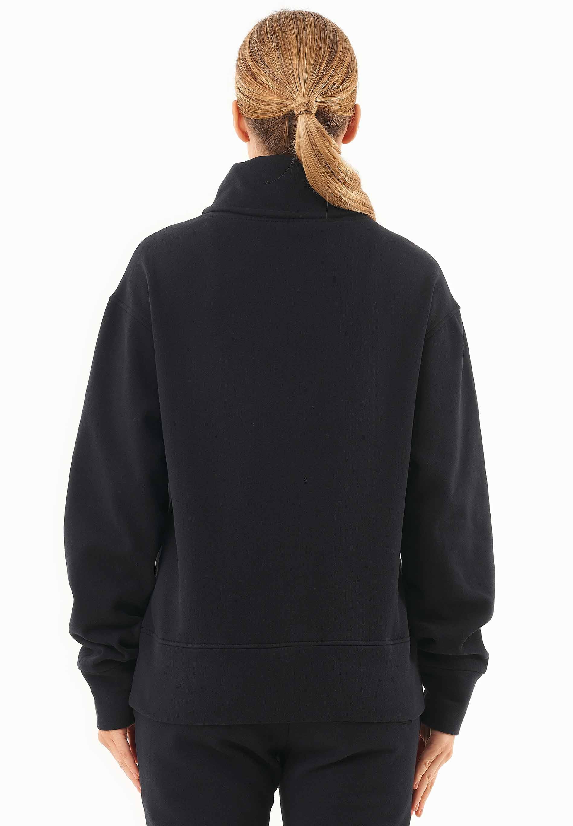 Sweatshirt aus Bio-Baumwolle mit Rollkragen