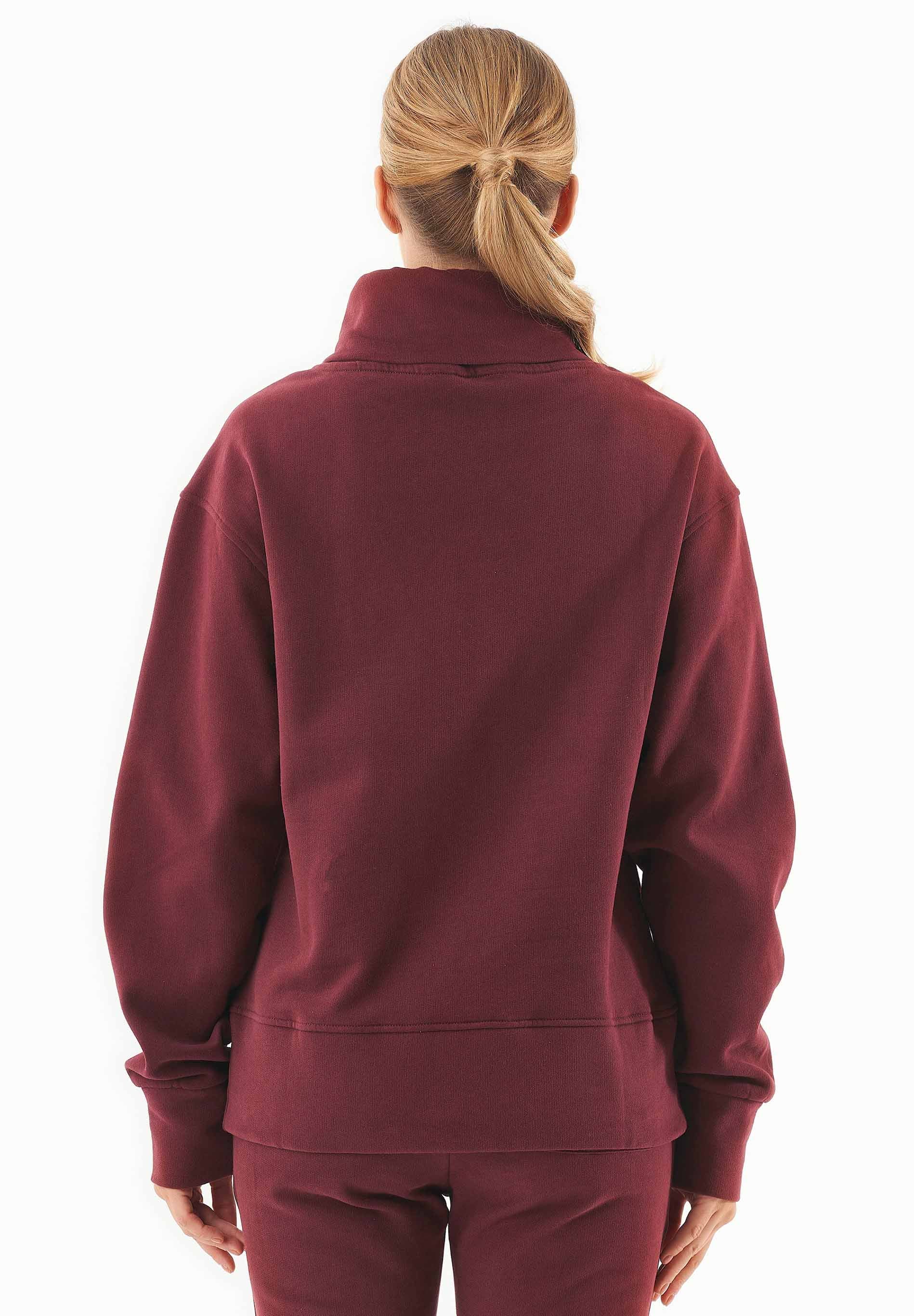 Sweatshirt aus Bio-Baumwolle mit Rollkragen