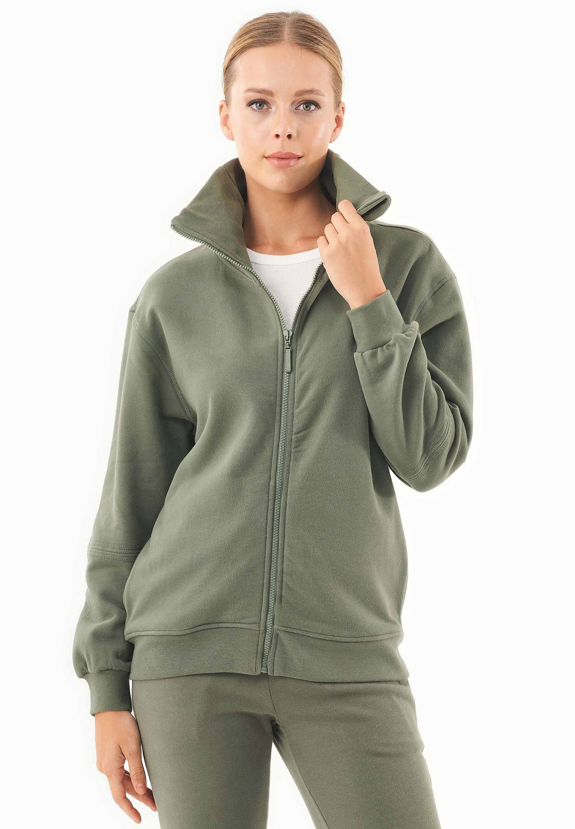 Soft Touch Sweatjacke aus Bio-Baumwolle