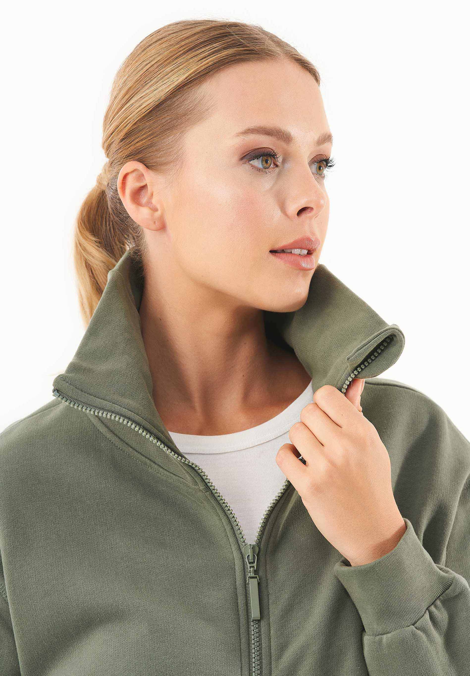 Soft Touch Sweatjacke aus Bio-Baumwolle