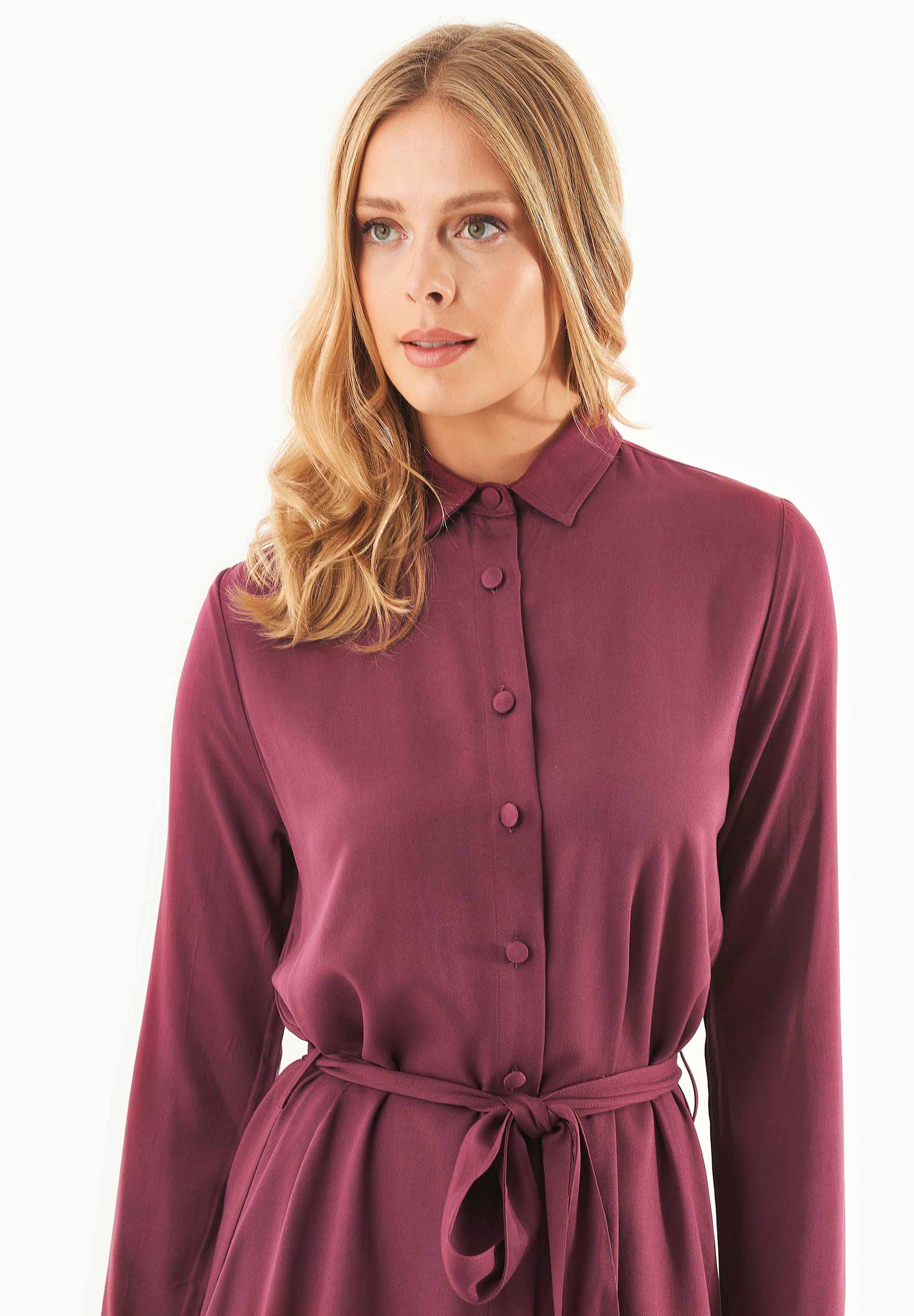 Hemdblusenkleid aus LENZING™ ECOVERO™