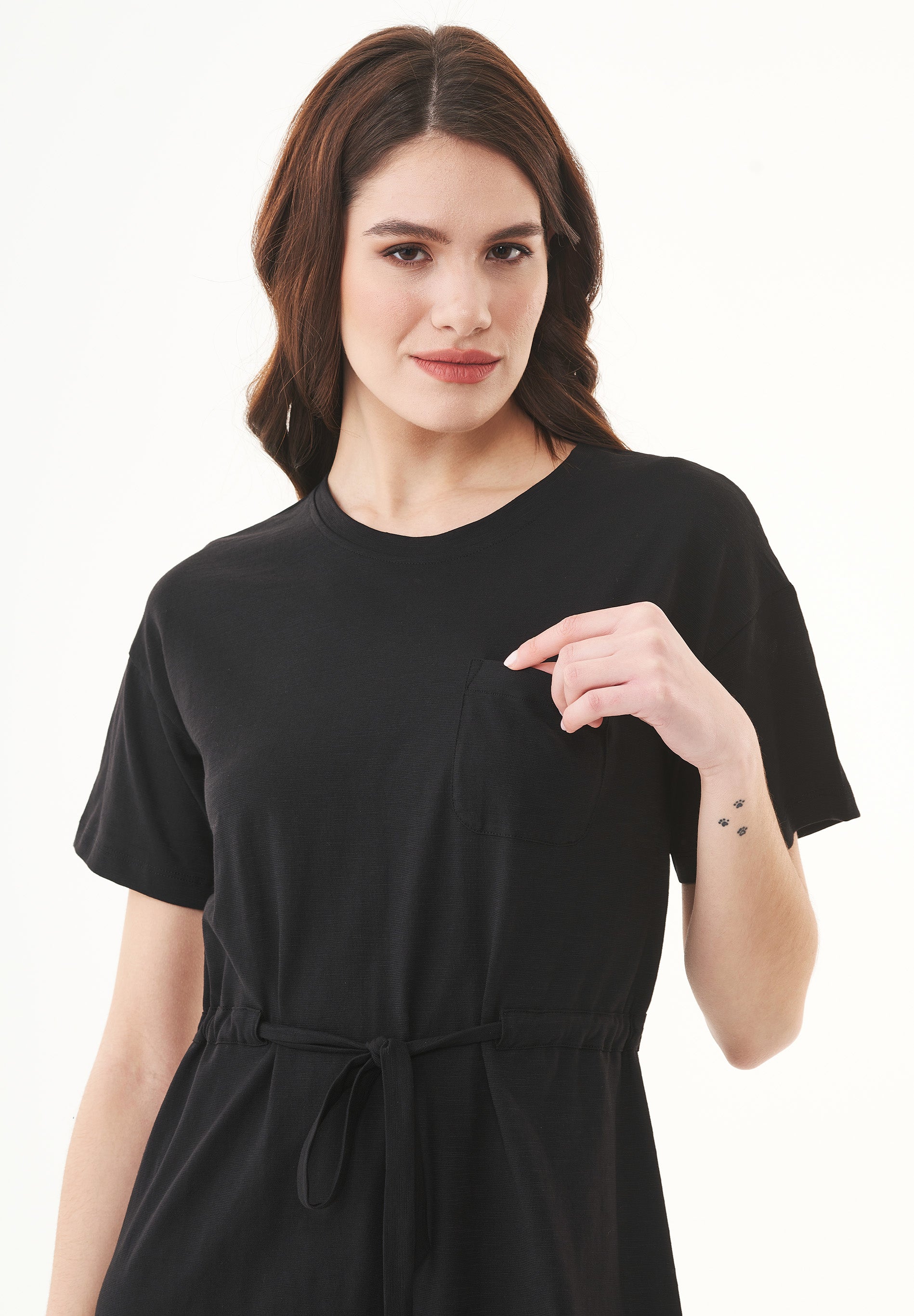 Slub-Jersey-Kleid aus Bio-Baumwolle