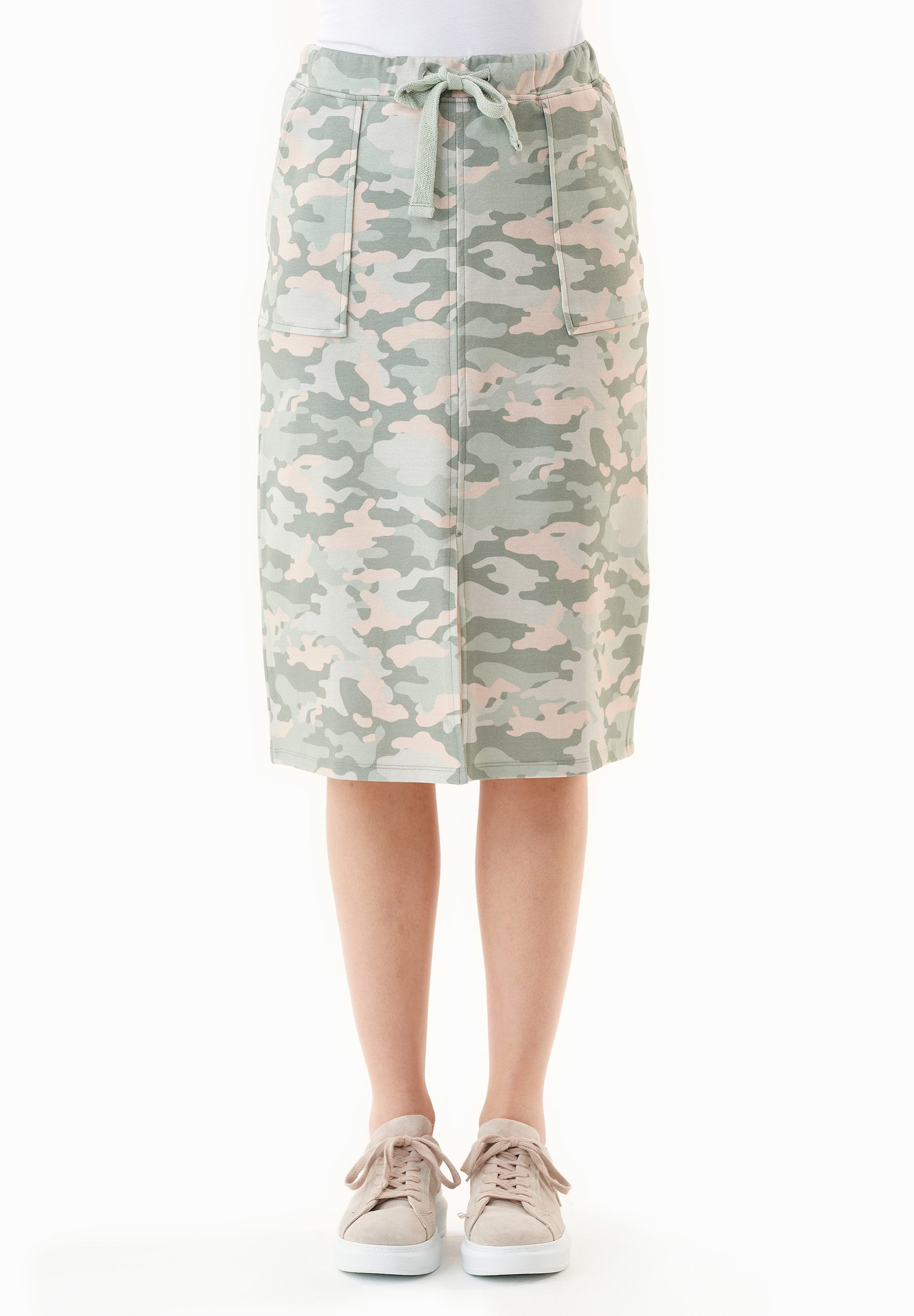 Rock aus Bio-Baumwolle mit Camouflage-Muster