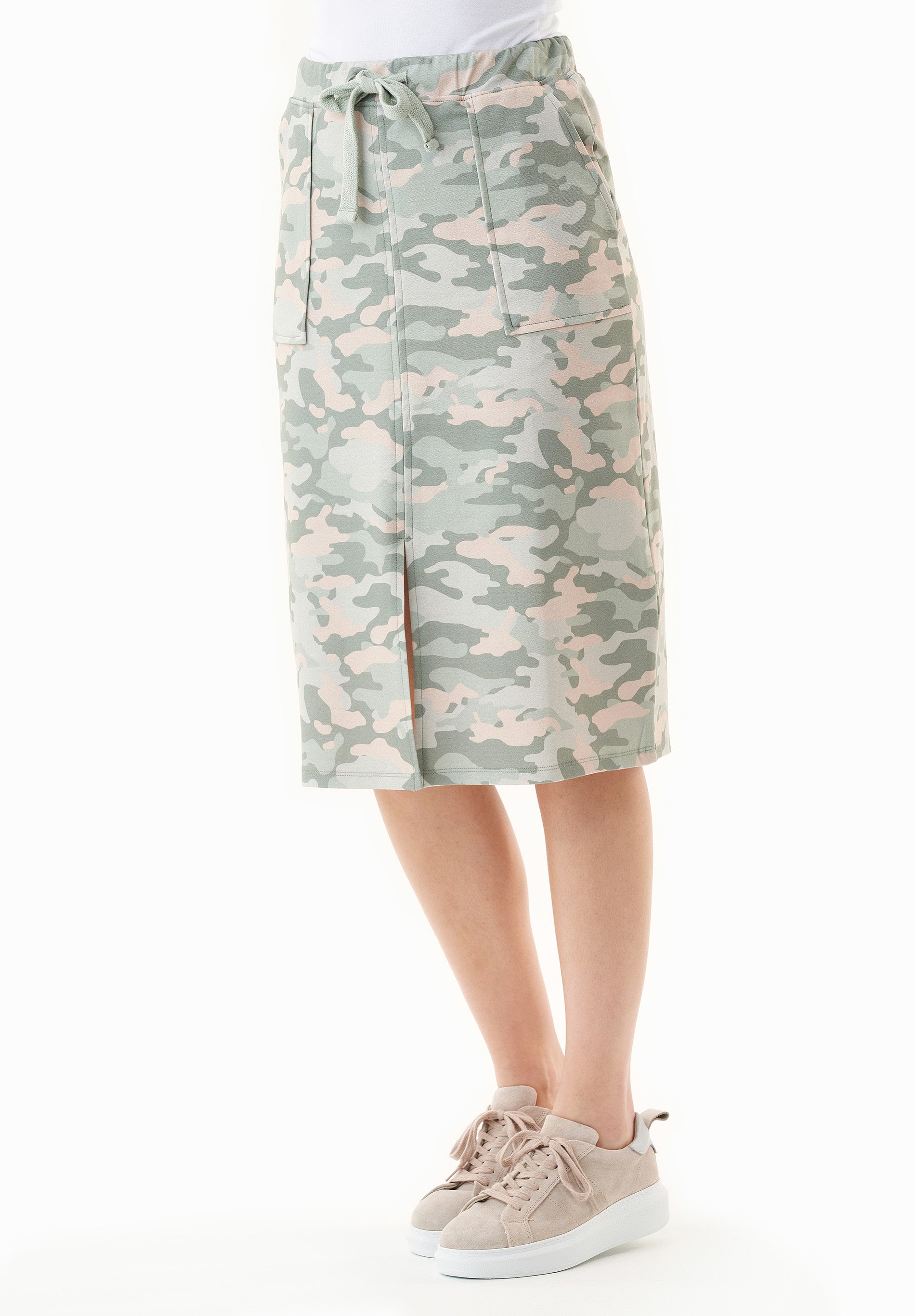 Rock aus Bio-Baumwolle mit Camouflage-Muster