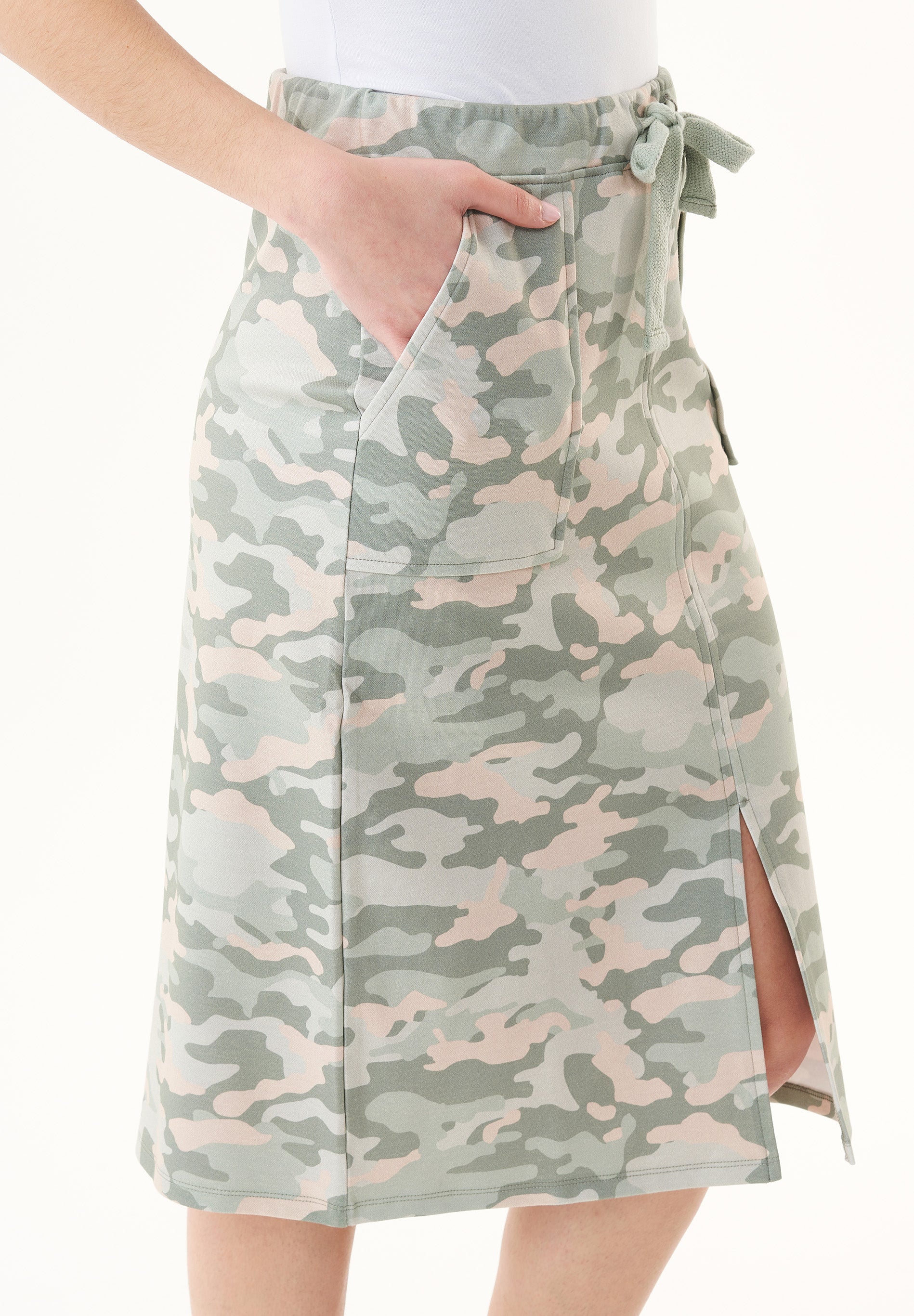 Rock aus Bio-Baumwolle mit Camouflage-Muster
