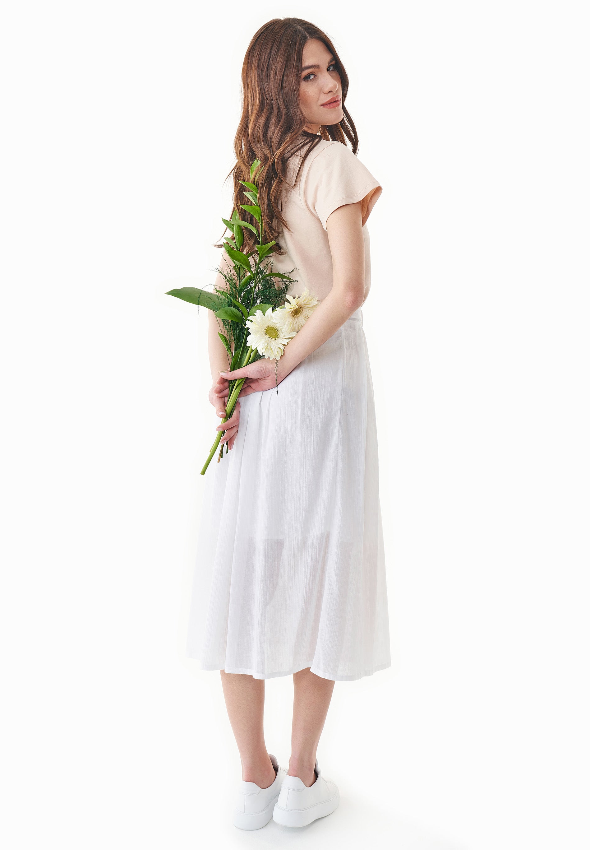 Rock aus Bio-Baumwoll-Voile