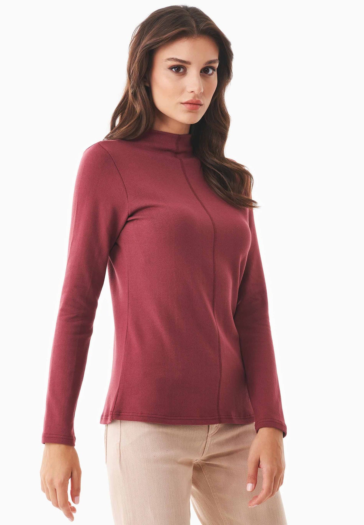 Langarmshirt aus Bio-Baumwolle und TENCEL™ Modal – Ansicht 3