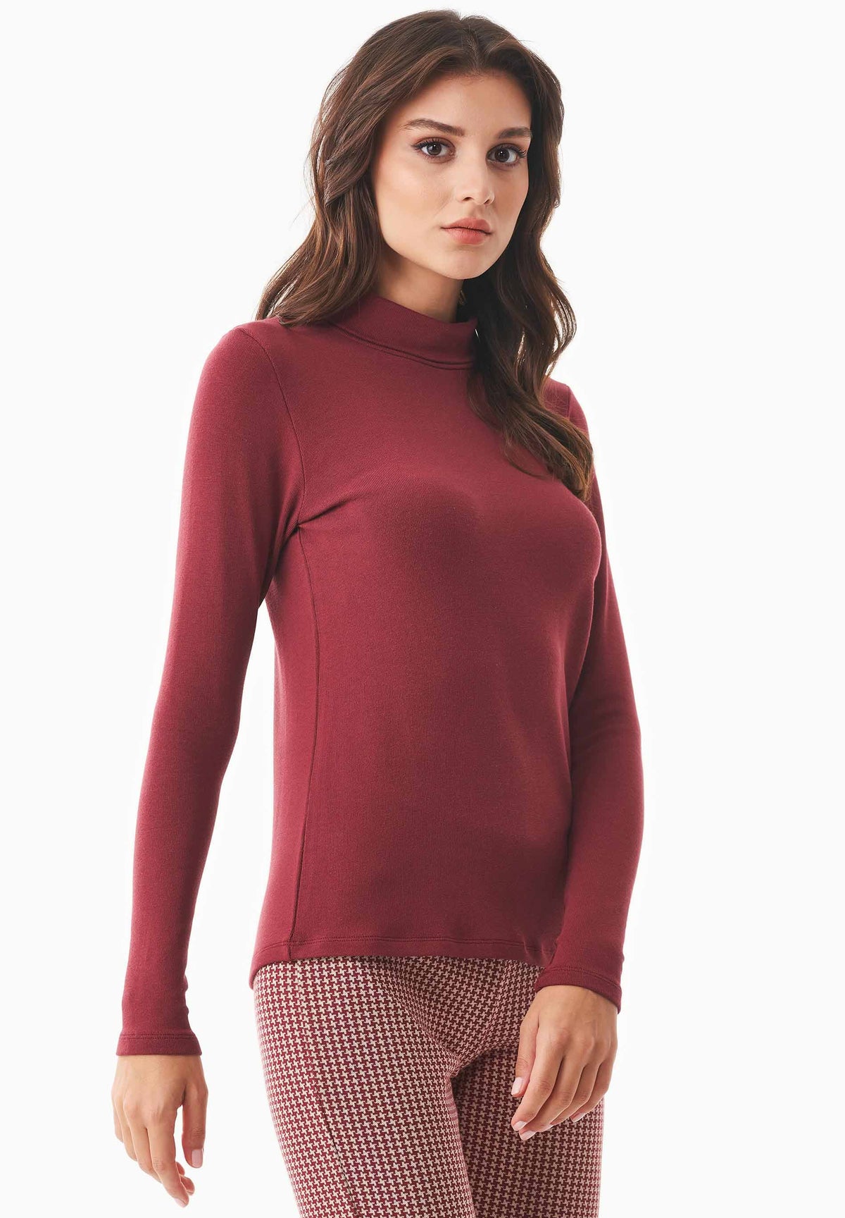 Rollkragenshirt aus Bio-Baumwolle und TENCEL™ Modal – Ansicht 3