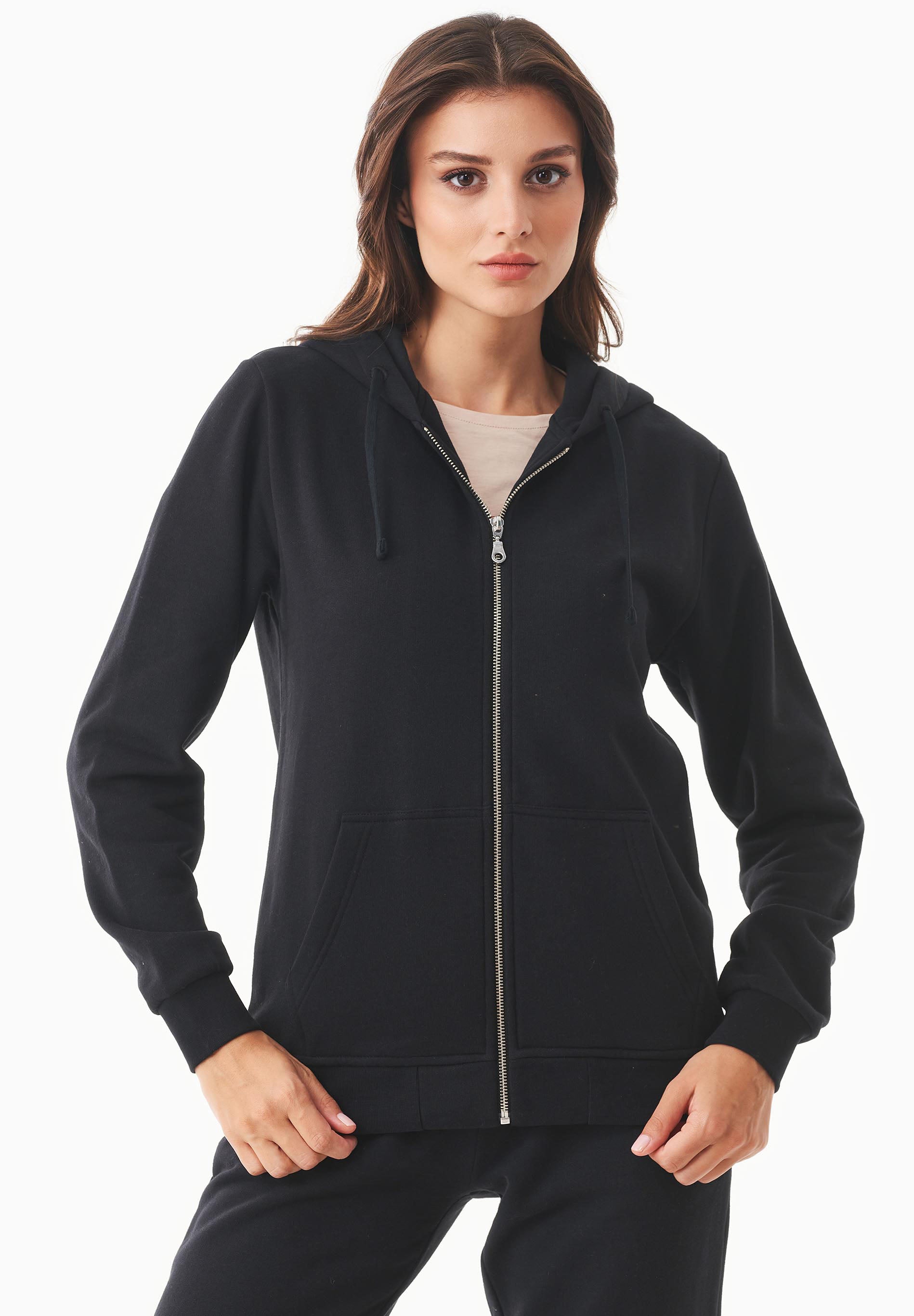 Soft Touch Sweatjacke aus Bio-Baumwolle